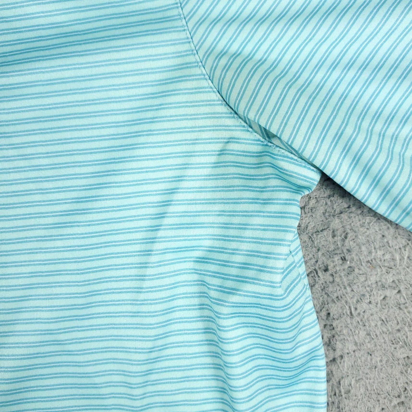 Vintage VINTAGE Greg Norman Polo Shirt Mens L Blue Striped Shark Polo Shirt Adult Large Blue Striped Shark Brand Sports Mens Size US L / EU 52-54 / 3 - 4 Thumbnail