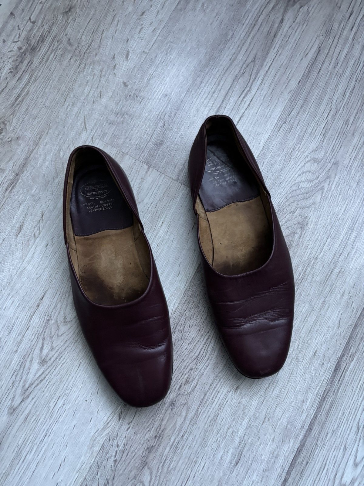 Church's Vintage Church’s Brown Leather Flats Shoes UK 9 / US 10 Size US 10 / EU 43 - 2 Thumbnail