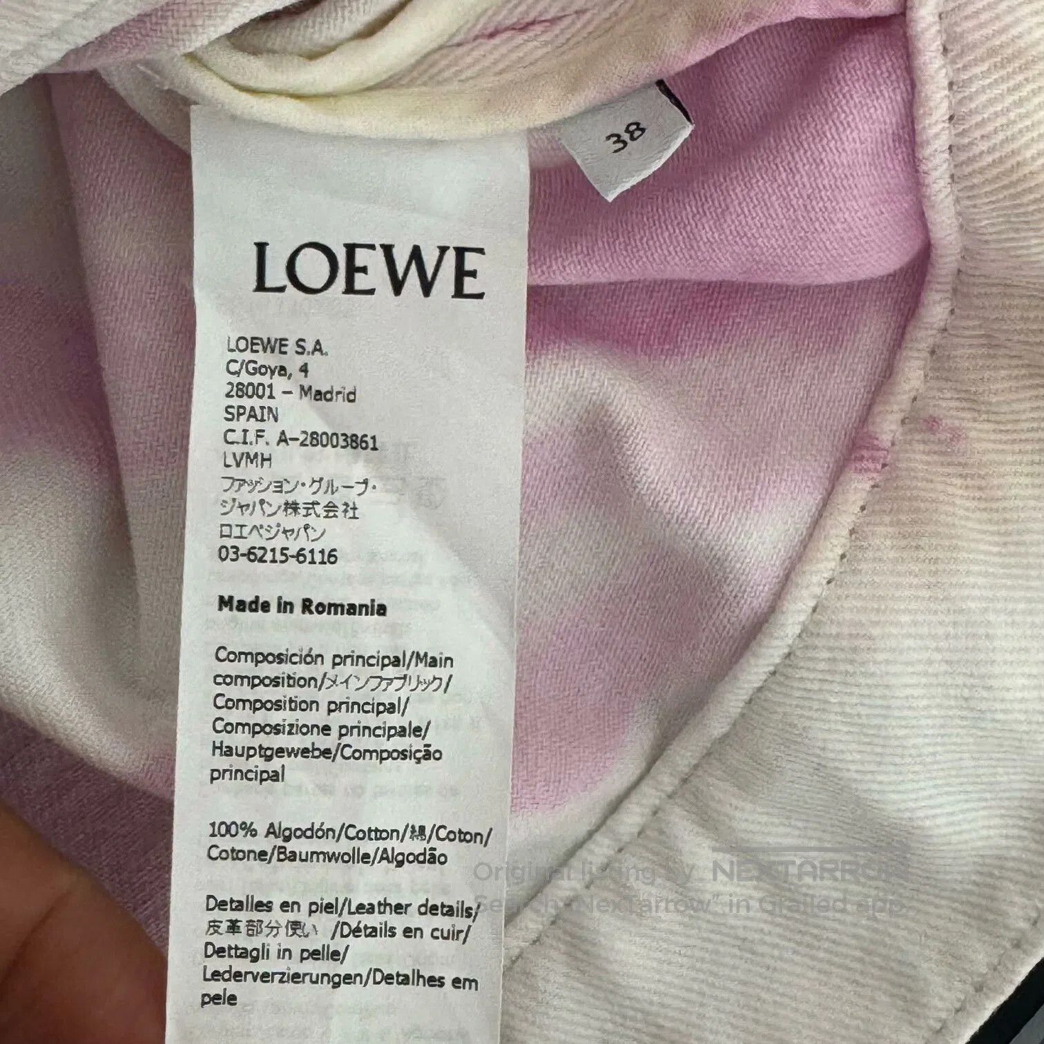 Loewe Loewe Irregular Tie-Dye Denim Jacket. Size US S / EU 44-46 / 1 - 5 Thumbnail