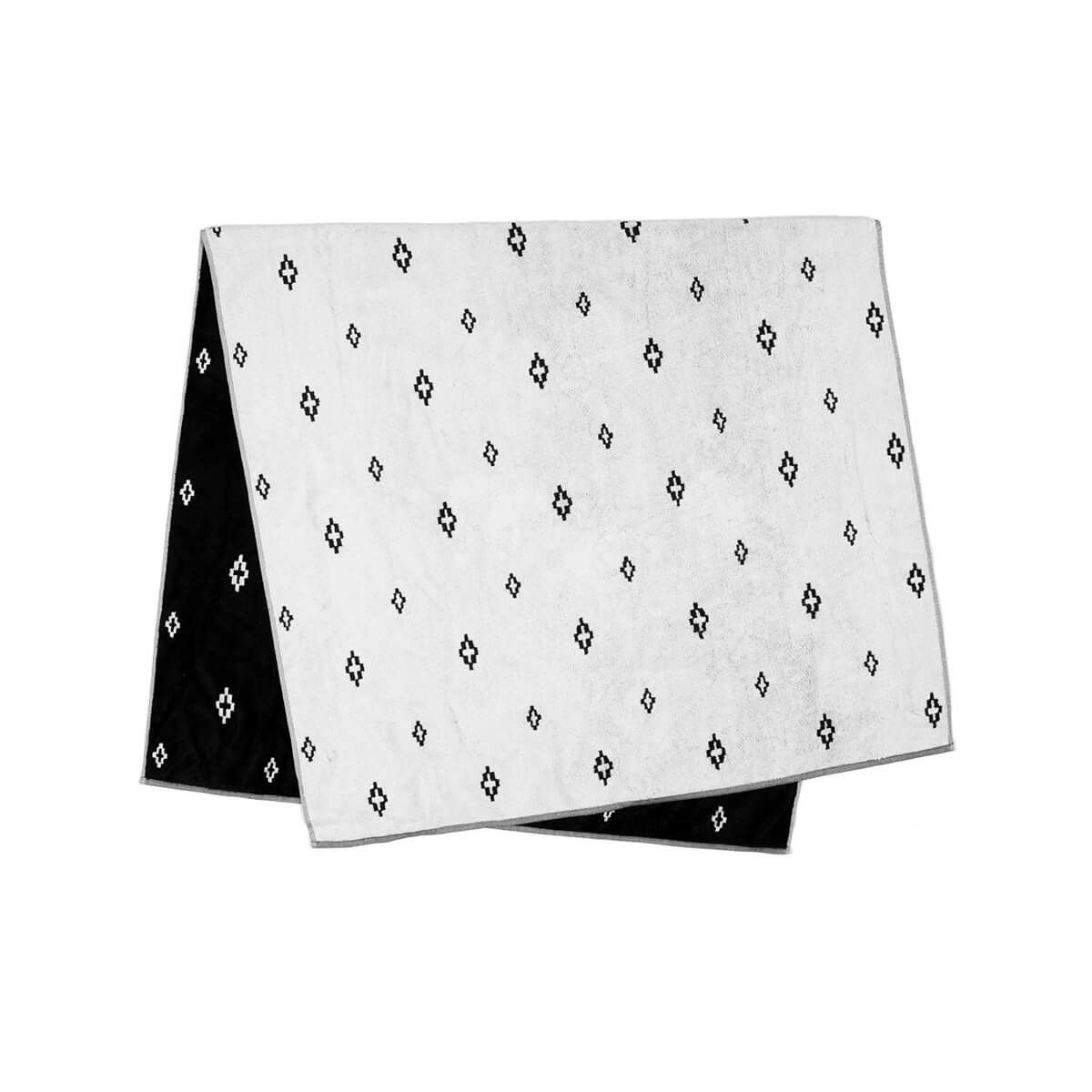 Marcelo Burlon MARCELO BURLON BLACK ALL OVER LOGO CROSS TOWEL Size ONE SIZE - 4 Thumbnail