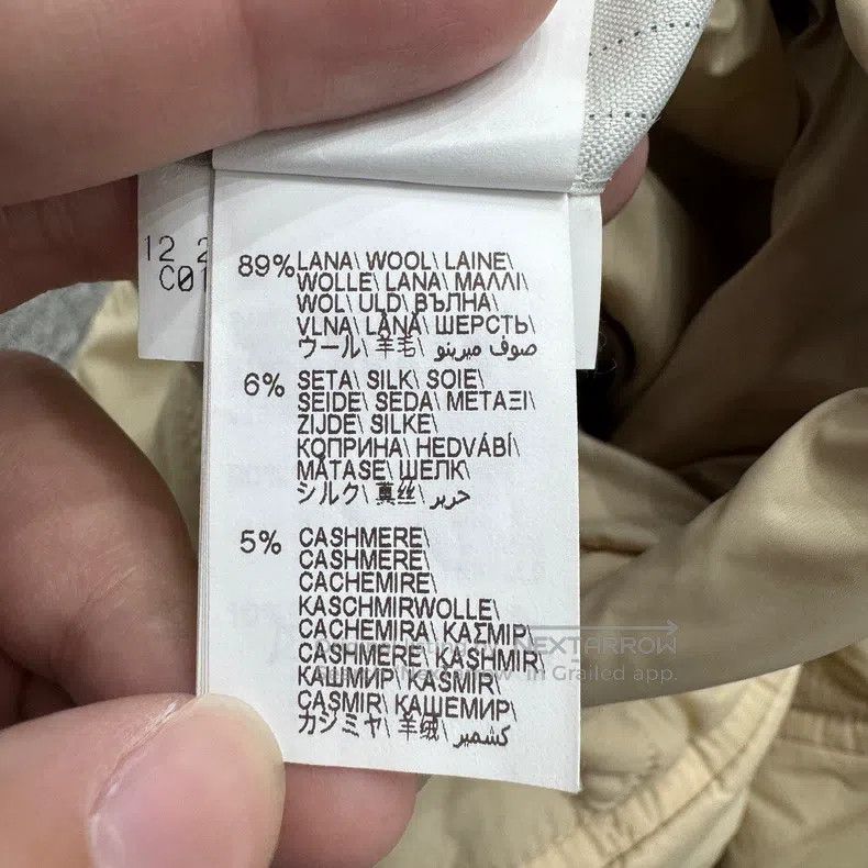Brunello Cucinelli Brunello Cucinelli Gray Diamond Pattern Wool Double Sided Size US S / EU 44-46 / 1 - 5 Thumbnail