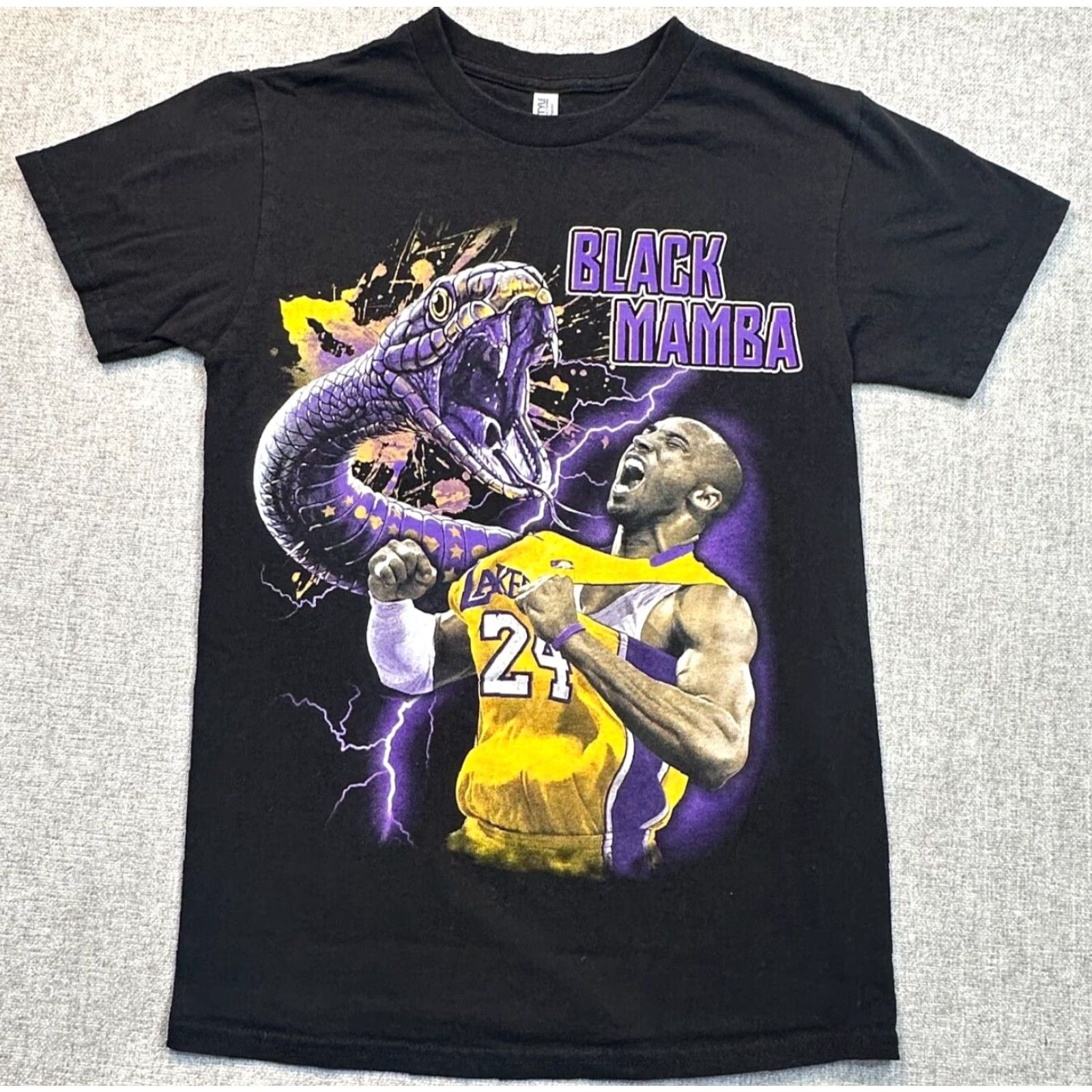 Vintage Kobe Bryant Mens Small Black Mamba Lakers Player Tee Memorial Tee Shirt Size US S / EU 44-46 / 1 - 2 Thumbnail