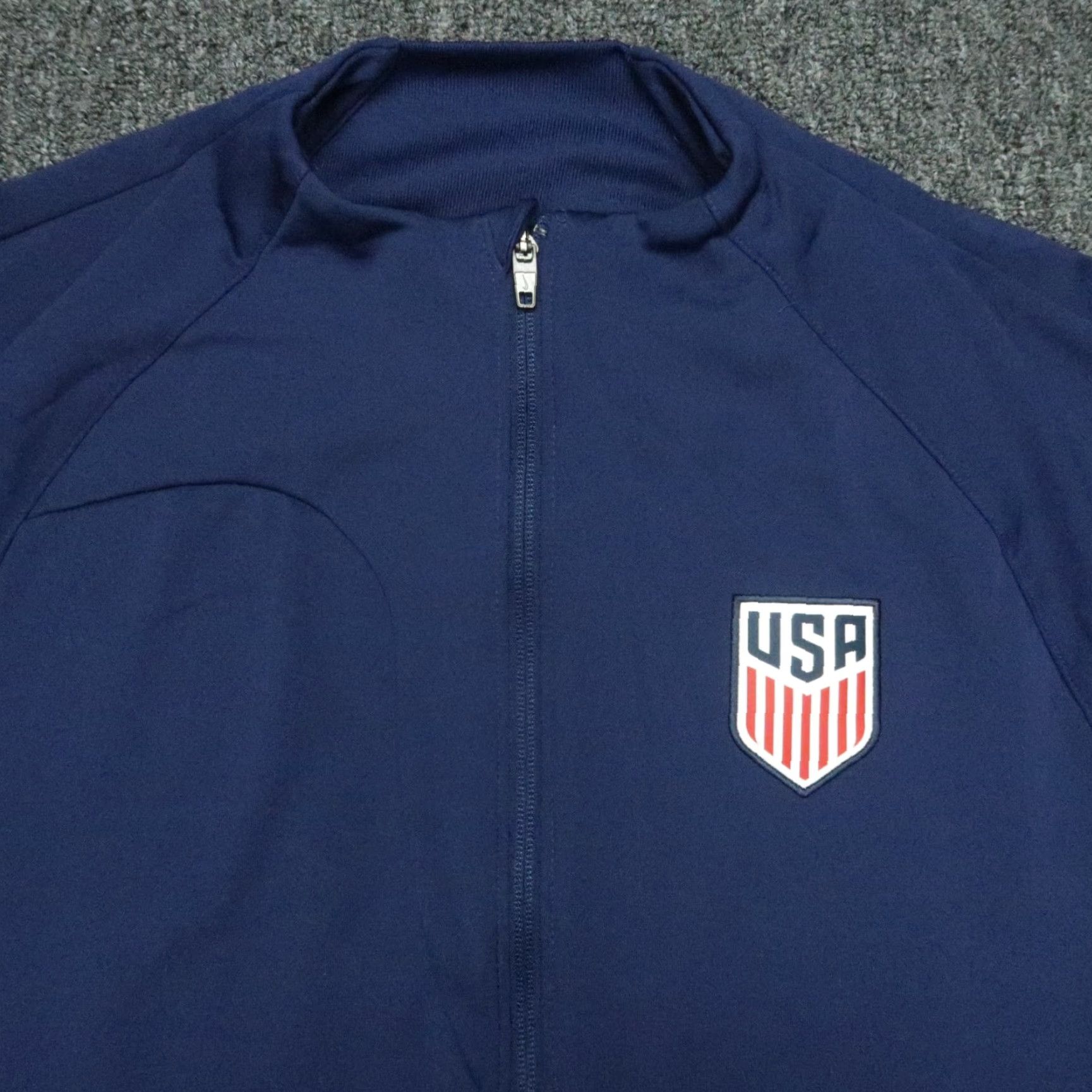 Nike Nike Jacket Mens Medium Blue USA Academy Pro Anthem Full Zip Pockets Soccer Size US M / EU 48-50 / 2 - 2 Thumbnail