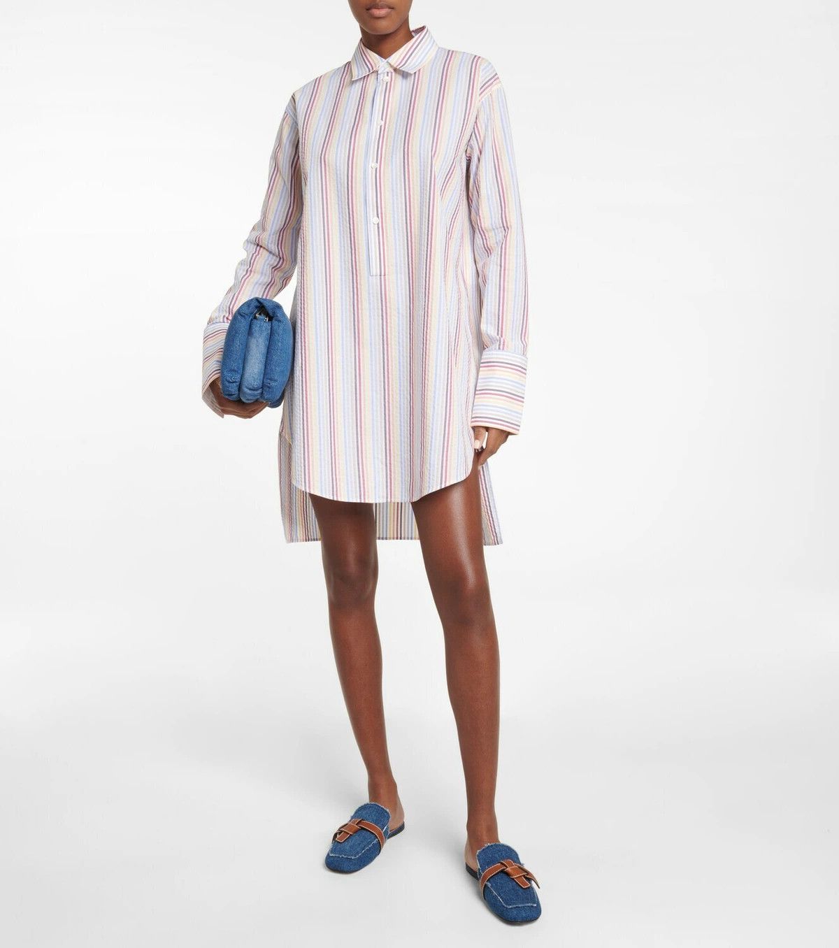 Loewe o1y1025 Striped Shirt in Multicolor Size XS / US 0-2 / IT 36-38 - 5 Thumbnail