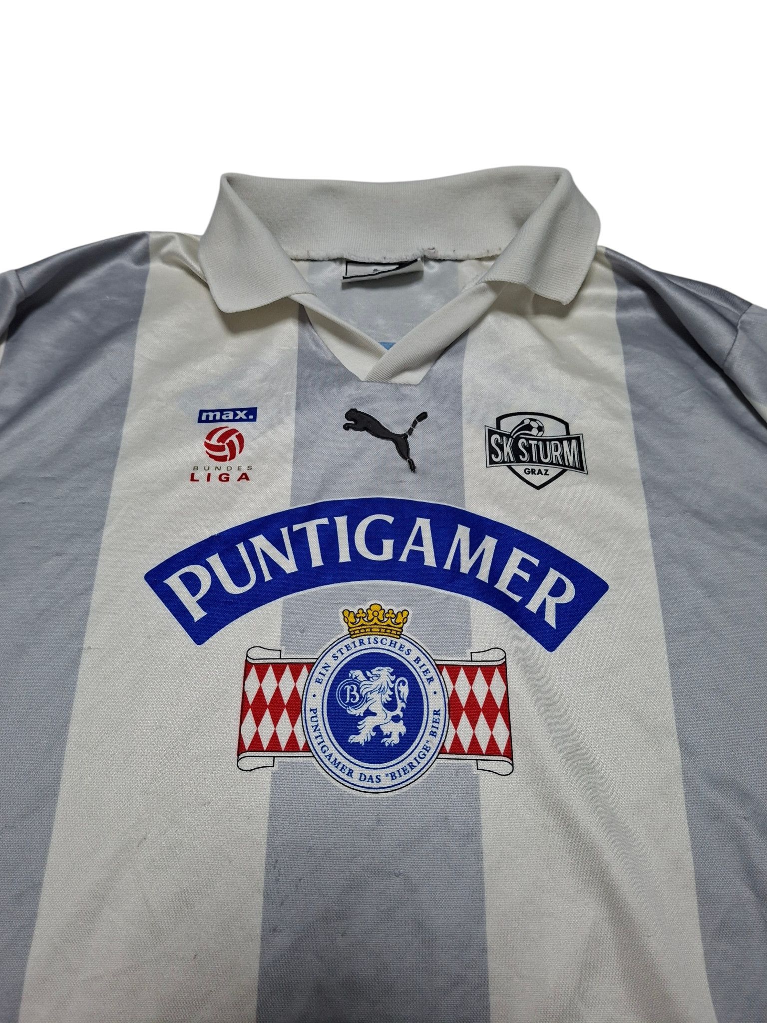 Puma STURM GRAZ PUMA VINTAGE SOCCER JERSEY Size US S / EU 44-46 / 1 - 2 Thumbnail