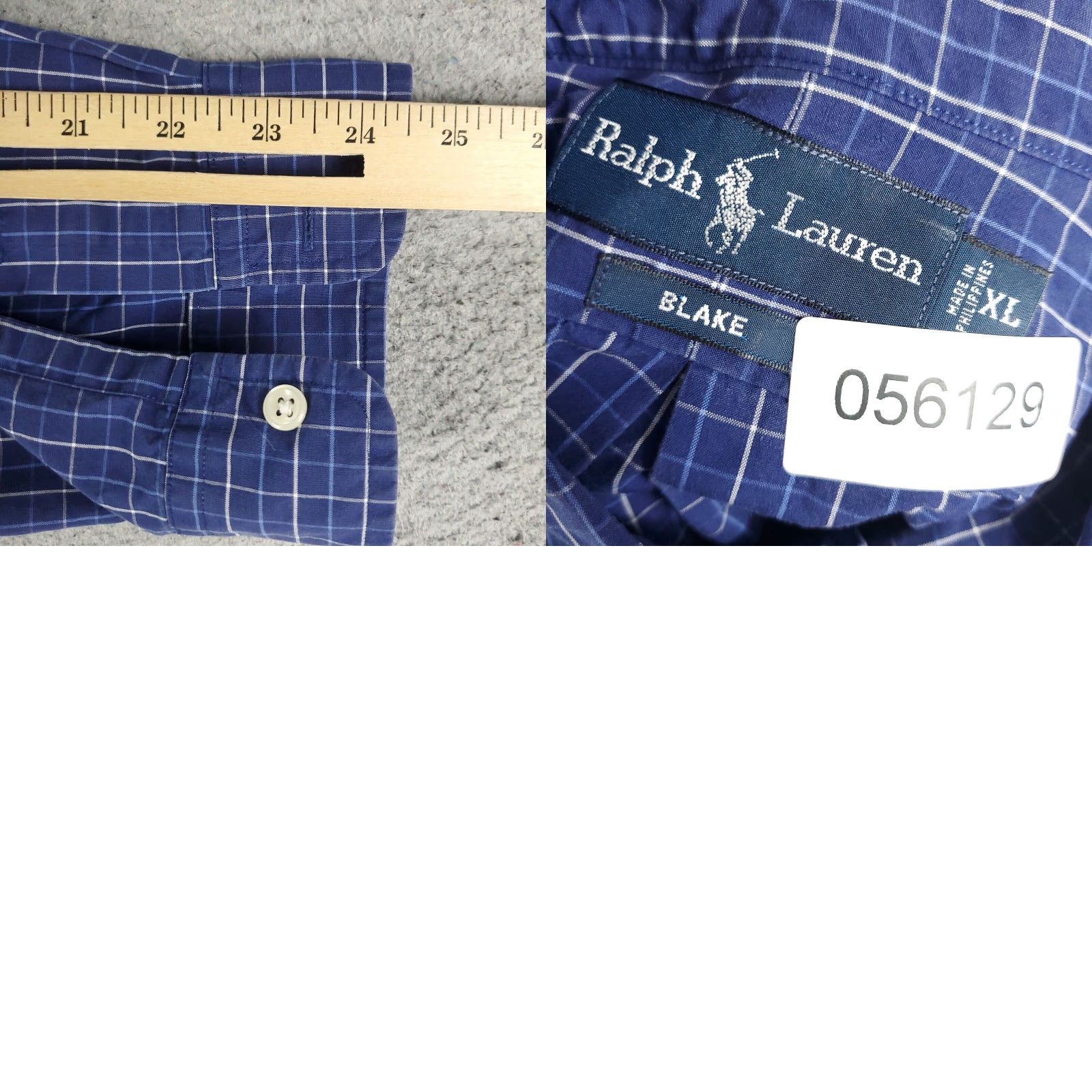 Ralph Lauren Ralph Lauren Shirt Mens XL Blue Check Pony Casual Button Up Long Sleeve Size US XL / EU 56 / 4 - 8 Thumbnail