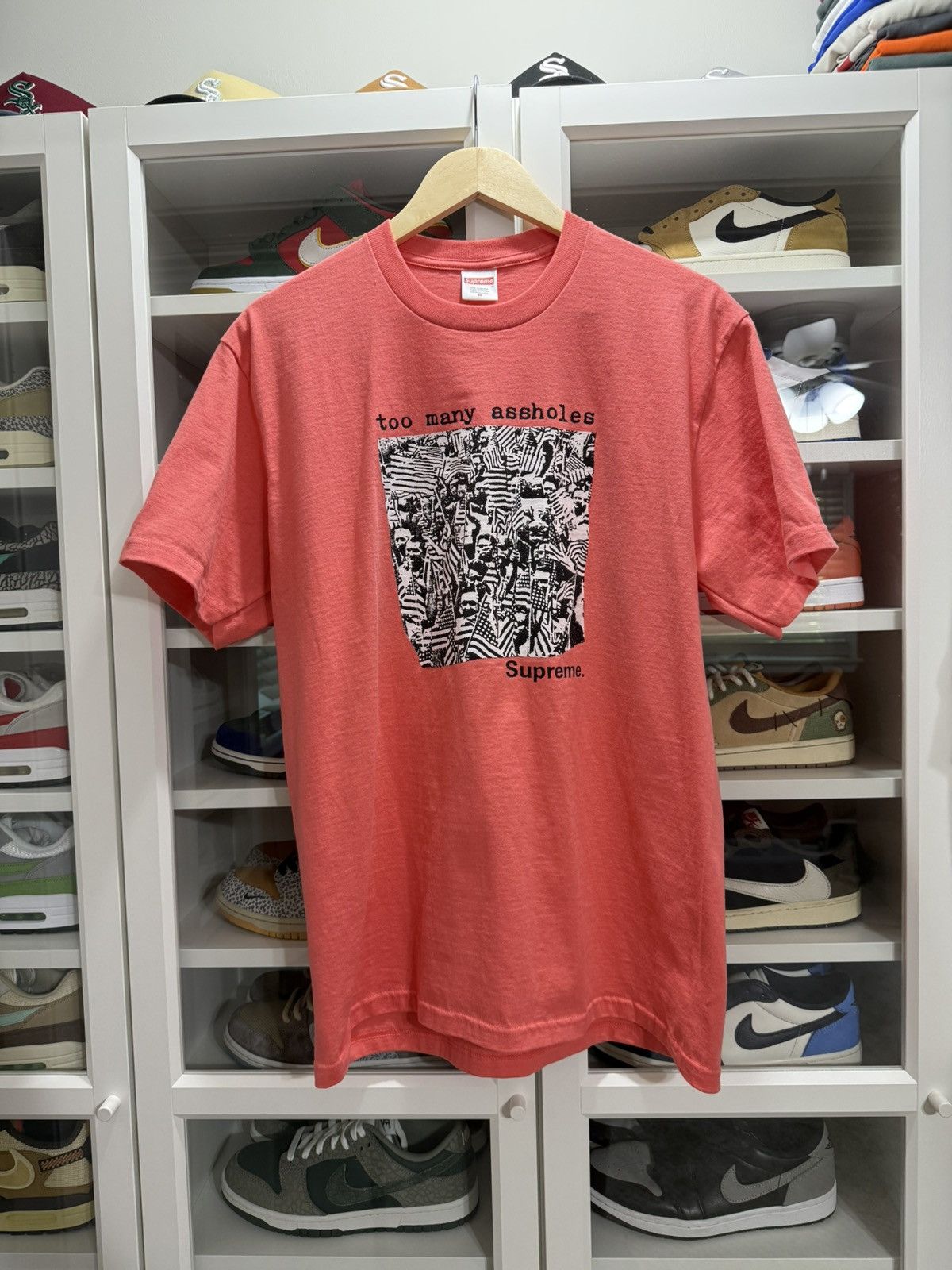 Supreme Supreme Too Many Assholes Tee Bright Coral Size US M / EU 48-50 / 2 - 2 Thumbnail