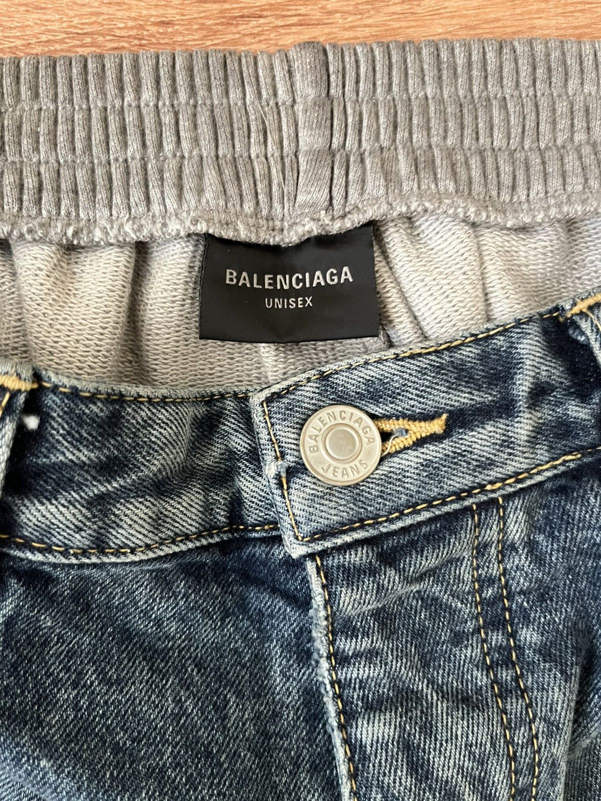 Balenciaga Balenciaga Baggy Hybrid Jeans Sweatpants Summer 23 Mud Show Size US 32 / EU 48 - 7 Thumbnail