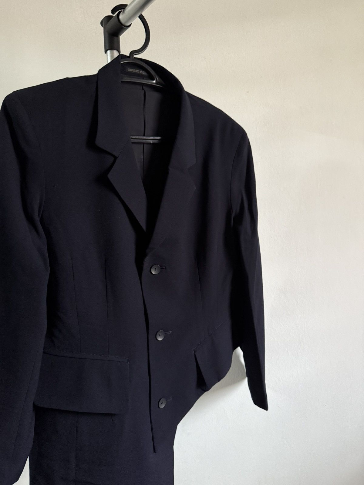 Yohji Yamamoto Rare Yohji Yamamoto asymetrical Blazer with right trouser Size US S / EU 44-46 / 1 - 5 Thumbnail
