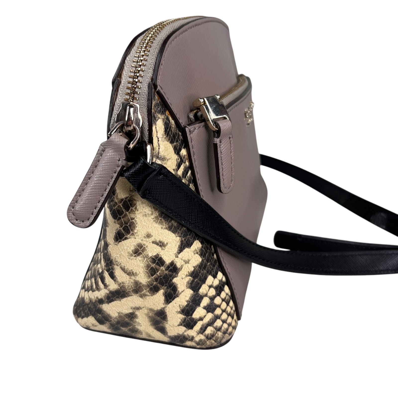 Kate Spade Kate Spade NY Louise Python Embossed Taupe Crossbody Purse Size ONE SIZE - 9 Thumbnail