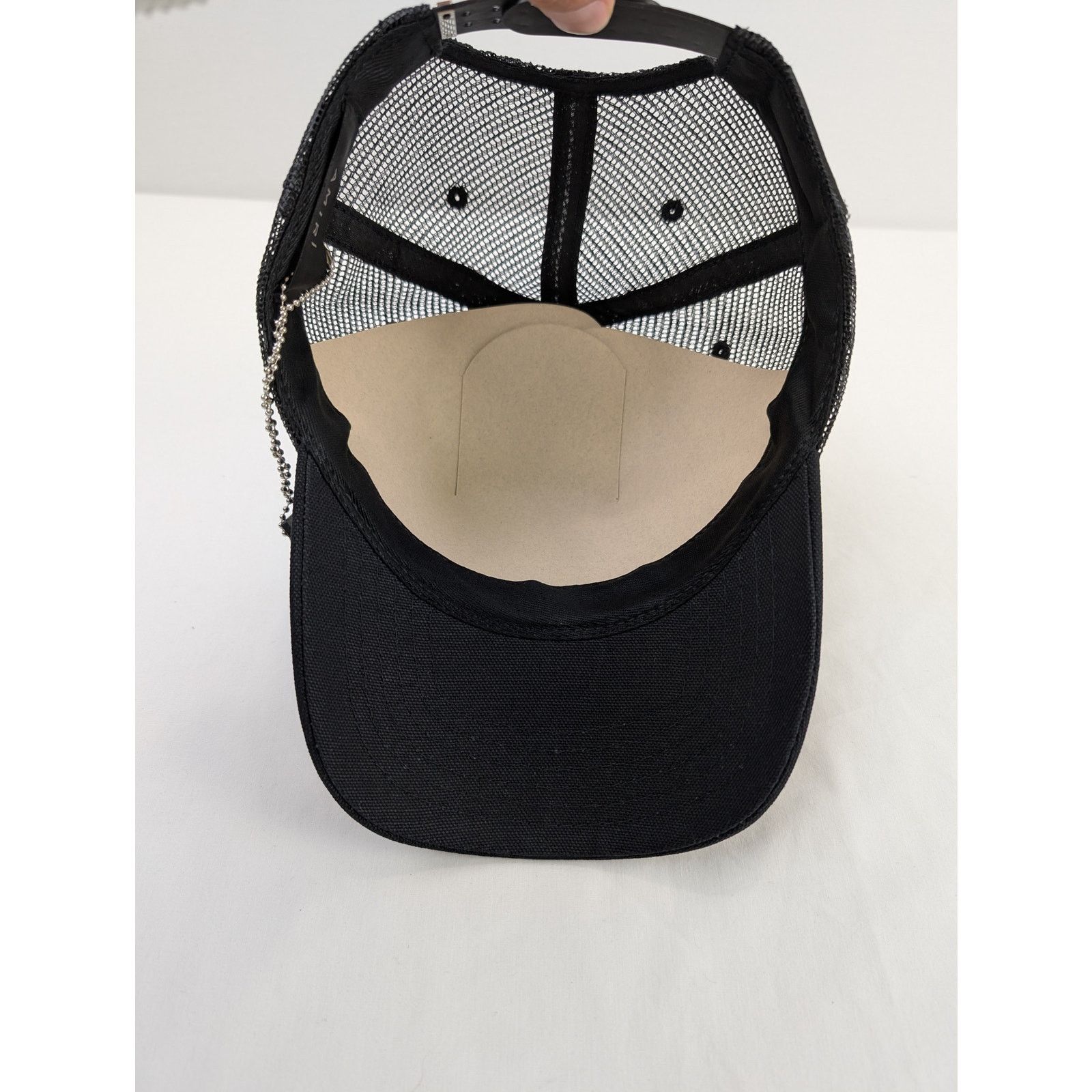 Amiri o1rshd1 Q:2 / Core Logo Trucker Cap / Hat in Black/White Size ONE SIZE - 16 Thumbnail