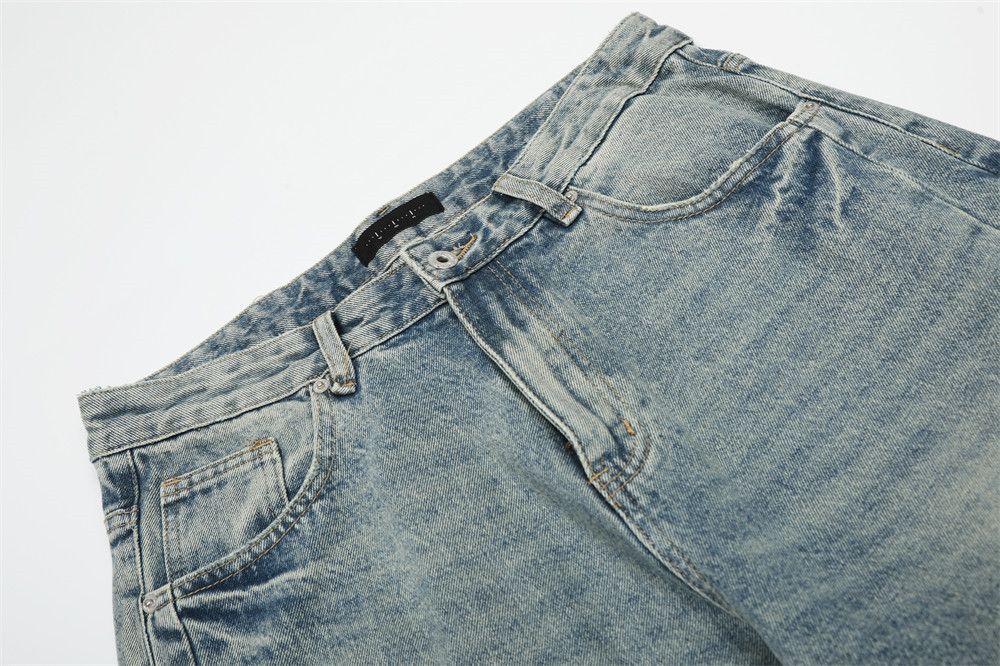 Japanese Brand × Jean Punk washed men's loose casual distressed scimitar jeans Size US 32 / EU 48 - 4 Thumbnail