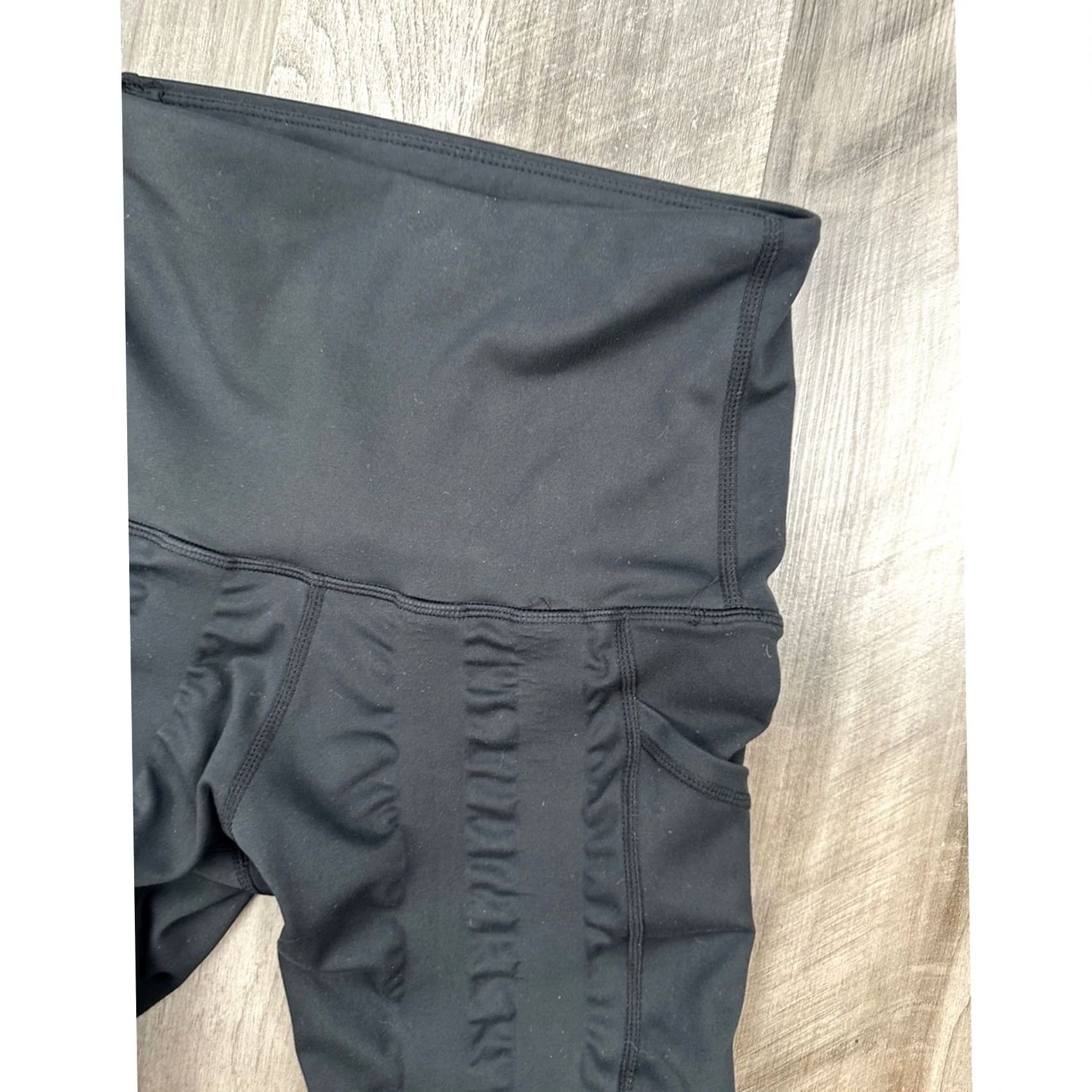 Vintage Sweetflexx Black High Rise Pockets Full Length Resistance Leggings Womens 2 Regular Polyester Spandex Compression Leggings Size 26" / US 2 / IT 38 - 5 Thumbnail