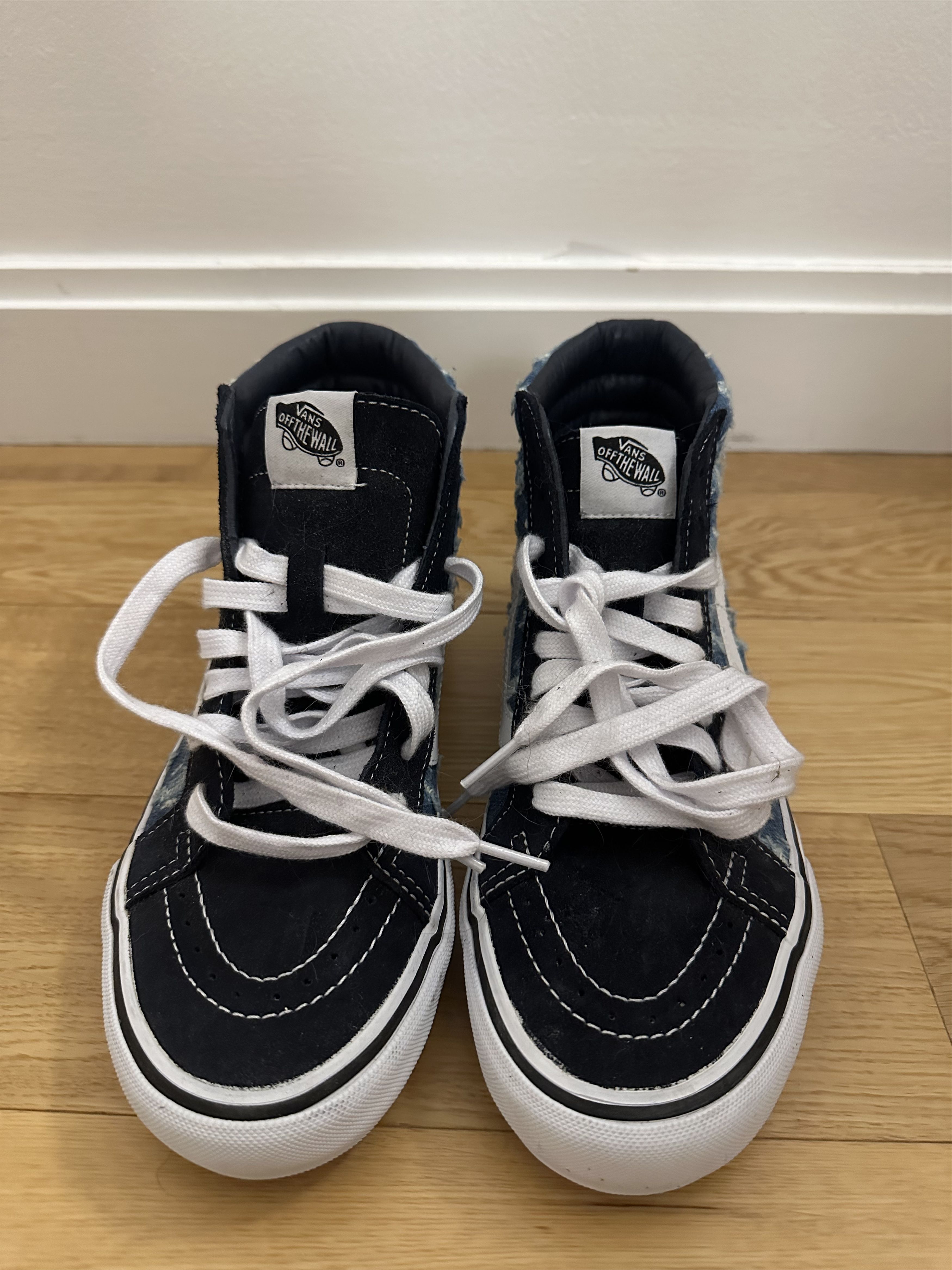 Supreme × Vans Sk8-Hi "Blue Hole Punch Denim" Size US 8 / EU 41 - 3 Thumbnail