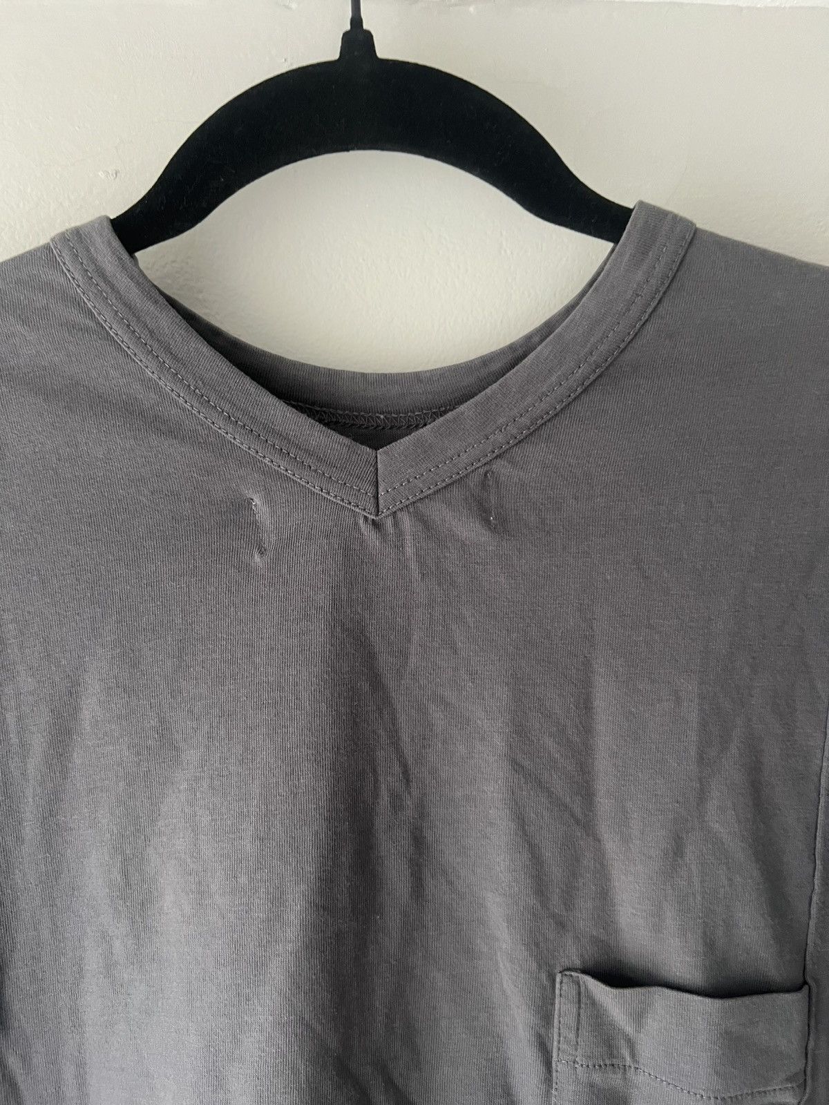 Comme des Garcons SHIRT Comme des Garçons SHIRT Grey Reconstructed Panel Pocket Tee Size US L / EU 52-54 / 3 - 4 Thumbnail