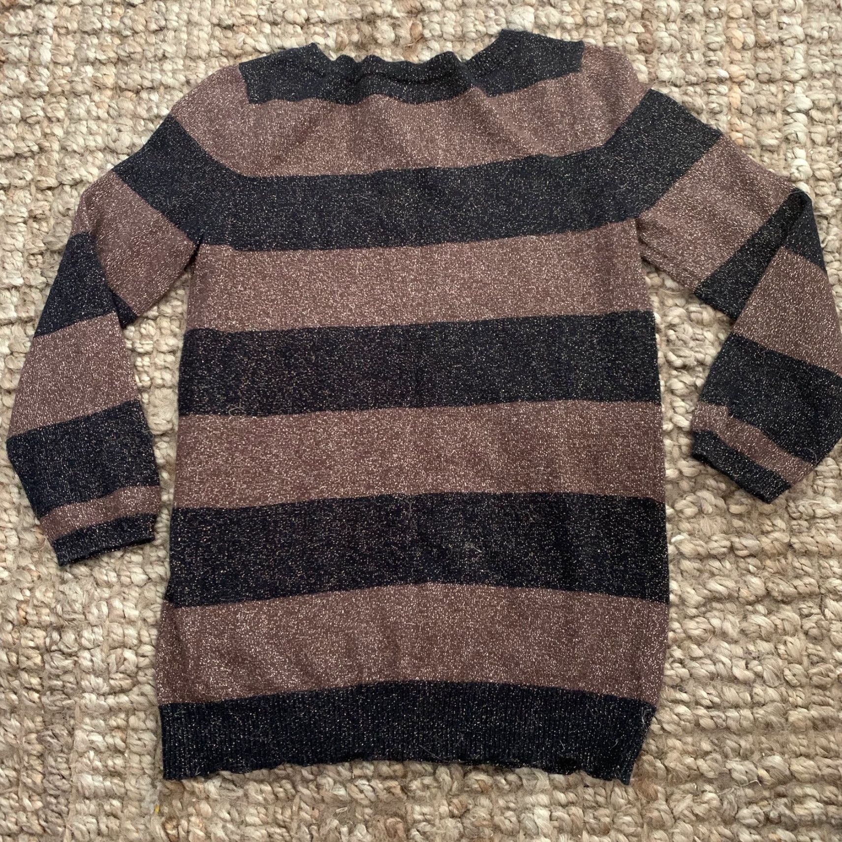 Vintage The Limited Sweater Womens XS Black Metallic Striped Pullover Lightweight Cotton Blend Knit Round Neck 3/4 Sleeve Womens Size XS / US 0-2 / IT 36-38 - 5 Thumbnail