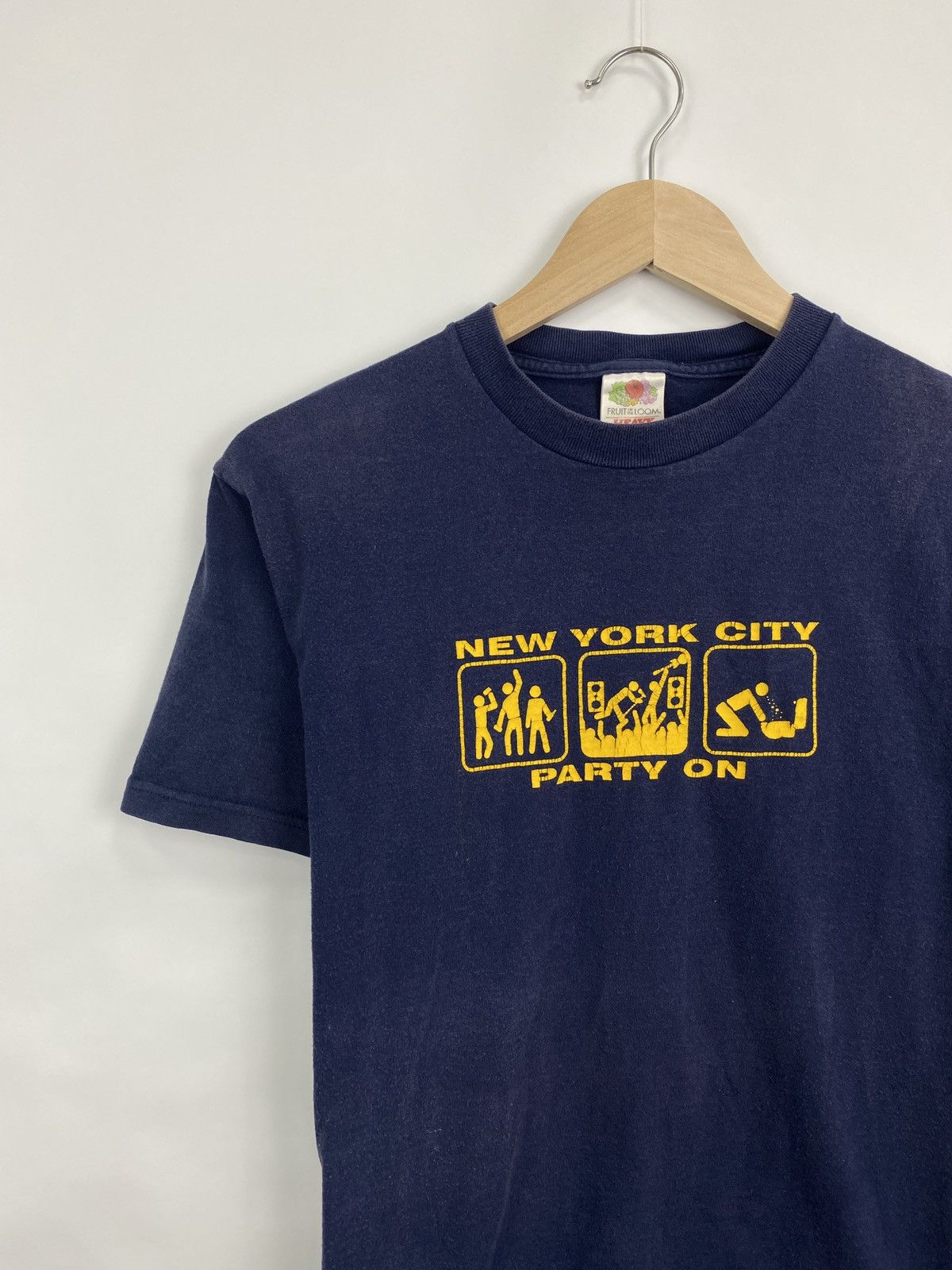 Other 🇺🇸 Vintage 90 New York City Party On funny rare retro hype Size US M / EU 48-50 / 2 - 2 Thumbnail