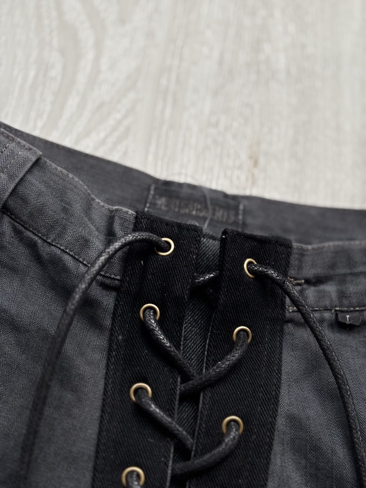 Japanese Brand VERTGARMENTS lace up baggy cargo pants Size US 28 / EU 44 - 3 Thumbnail