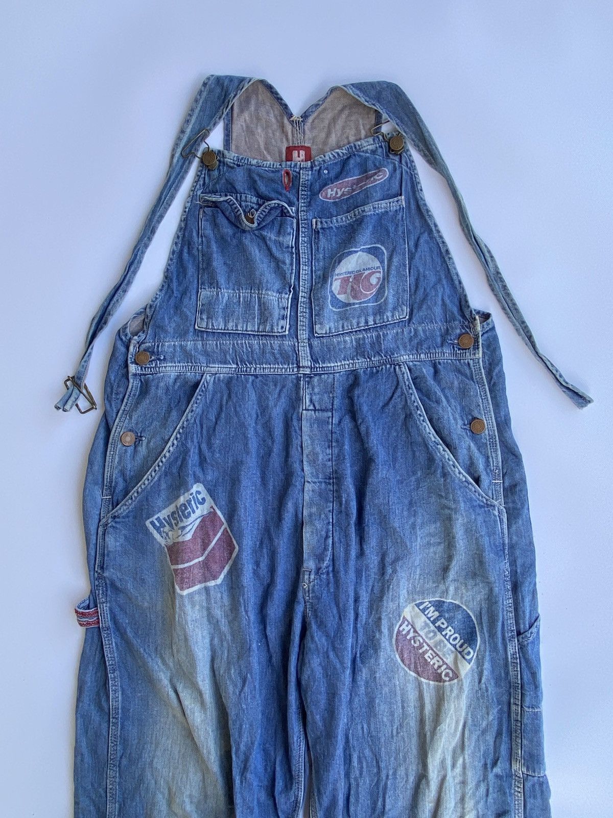 Other Vintage Hysteria Glamour Overalls Patchwork Clothing Blue M Size 32" / US 10 / IT 46 - 11 Thumbnail