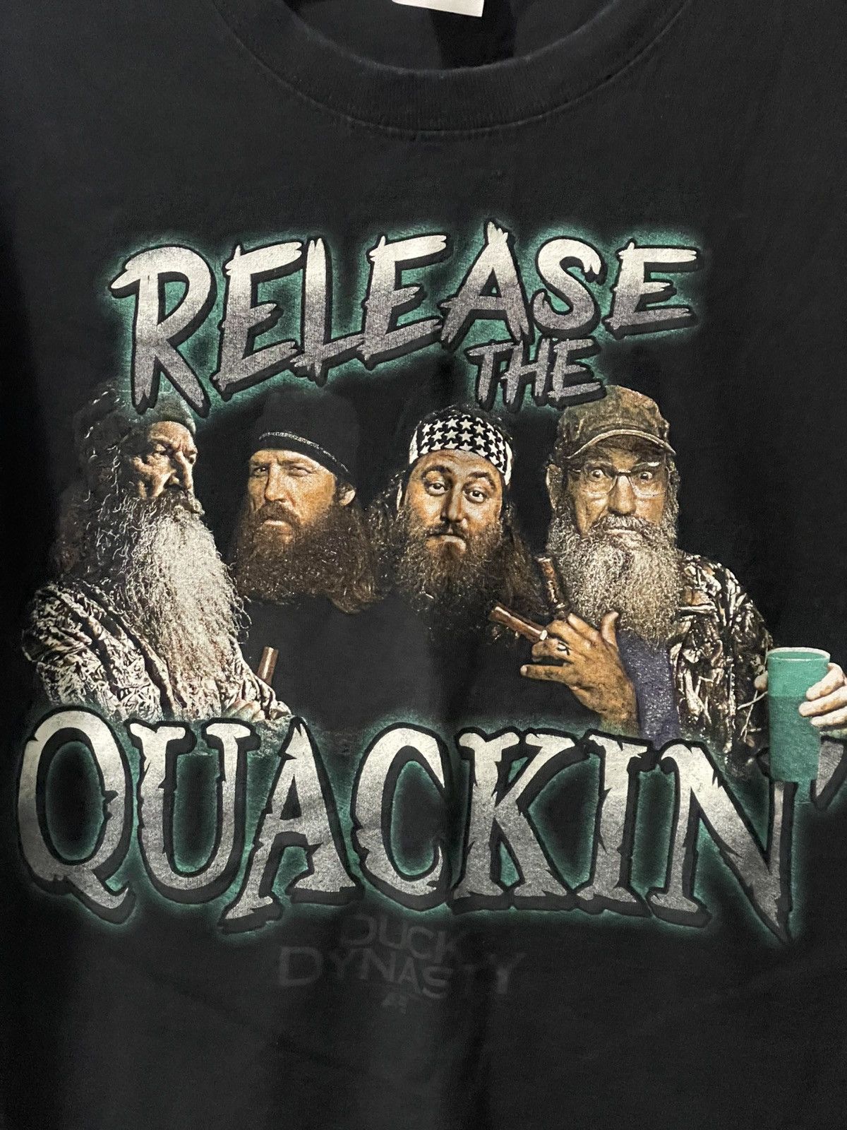 Gildan A&E Duck Dynasty “Release The Quackin’” Shirt Size Large Size US L / EU 52-54 / 3 - 2 Thumbnail