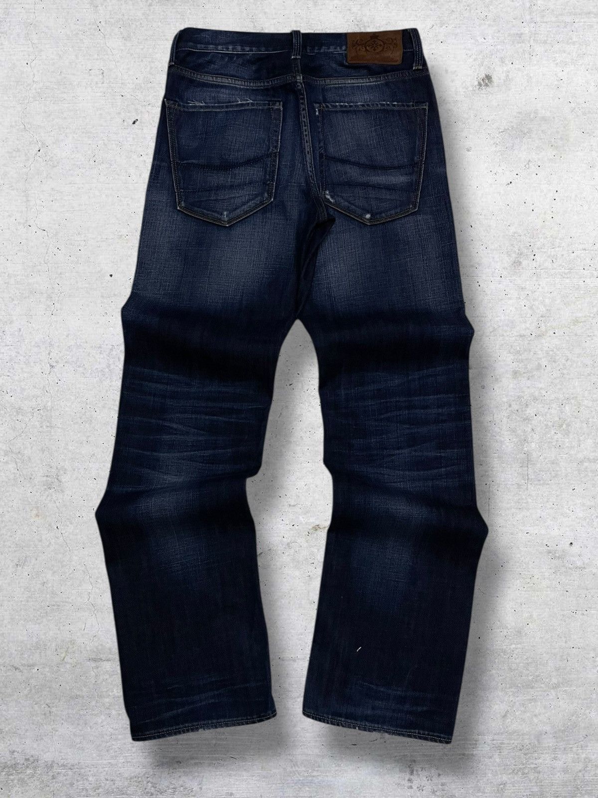 Hysteric Glamour VINTAGE BLOOD & GLITTER DISTRESSING DARK INDIGO ROCK DENIM Size US 29 - 8 Thumbnail