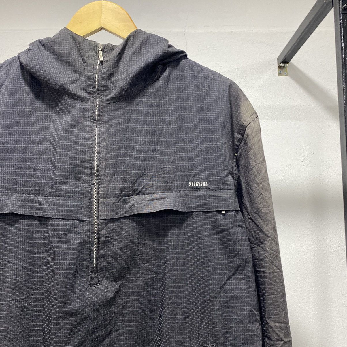 Burberry × Designer × Vintage Trash☠️ Burberry Classics Anorak Plaid Jacket Hooded Size US L / EU 52-54 / 3 - 2 Thumbnail