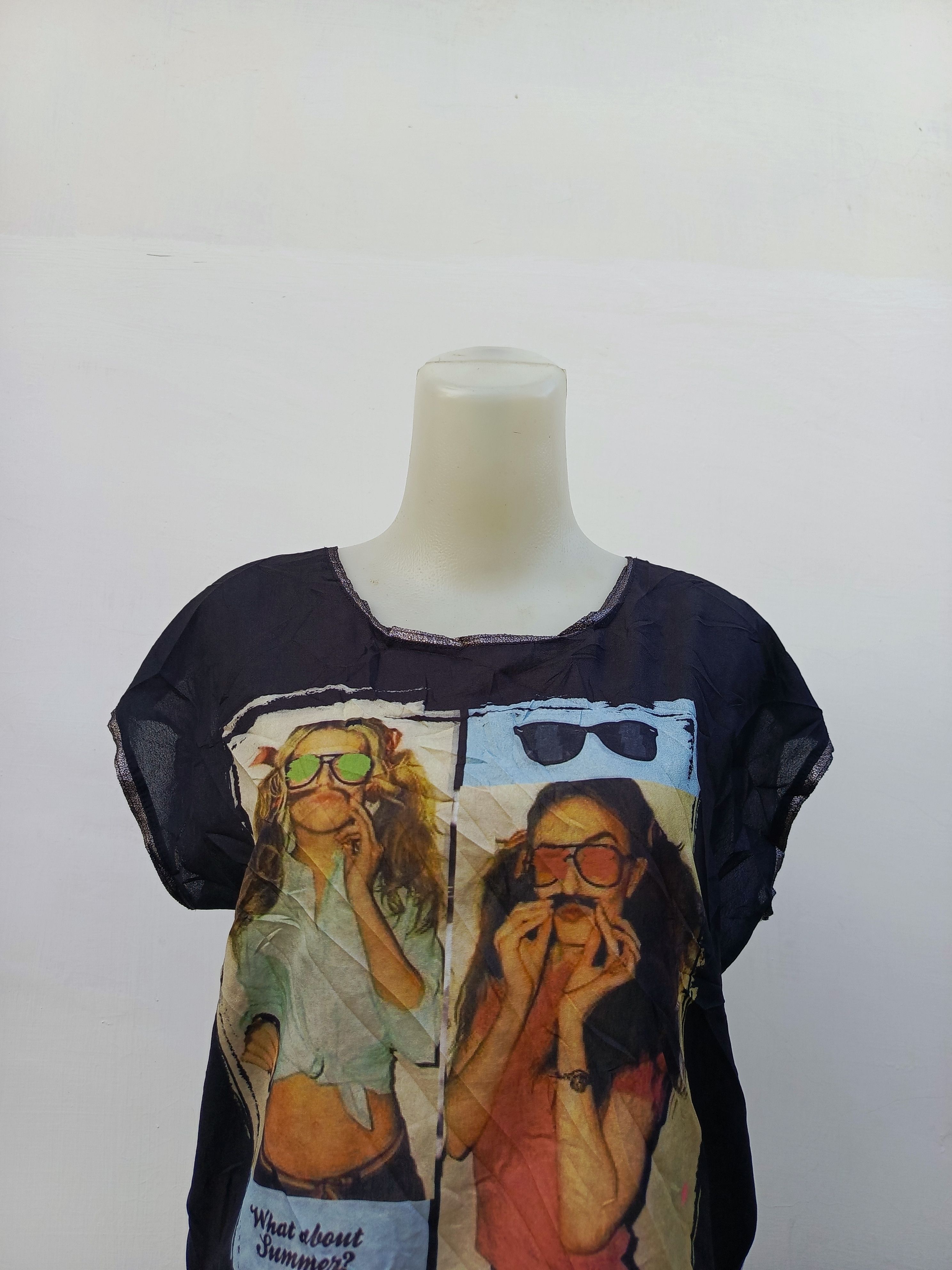Other Cache Cache Graphic Tee Y2K Aesthetic Girl Print Top Size S / US 4 / IT 40 - 2 Thumbnail