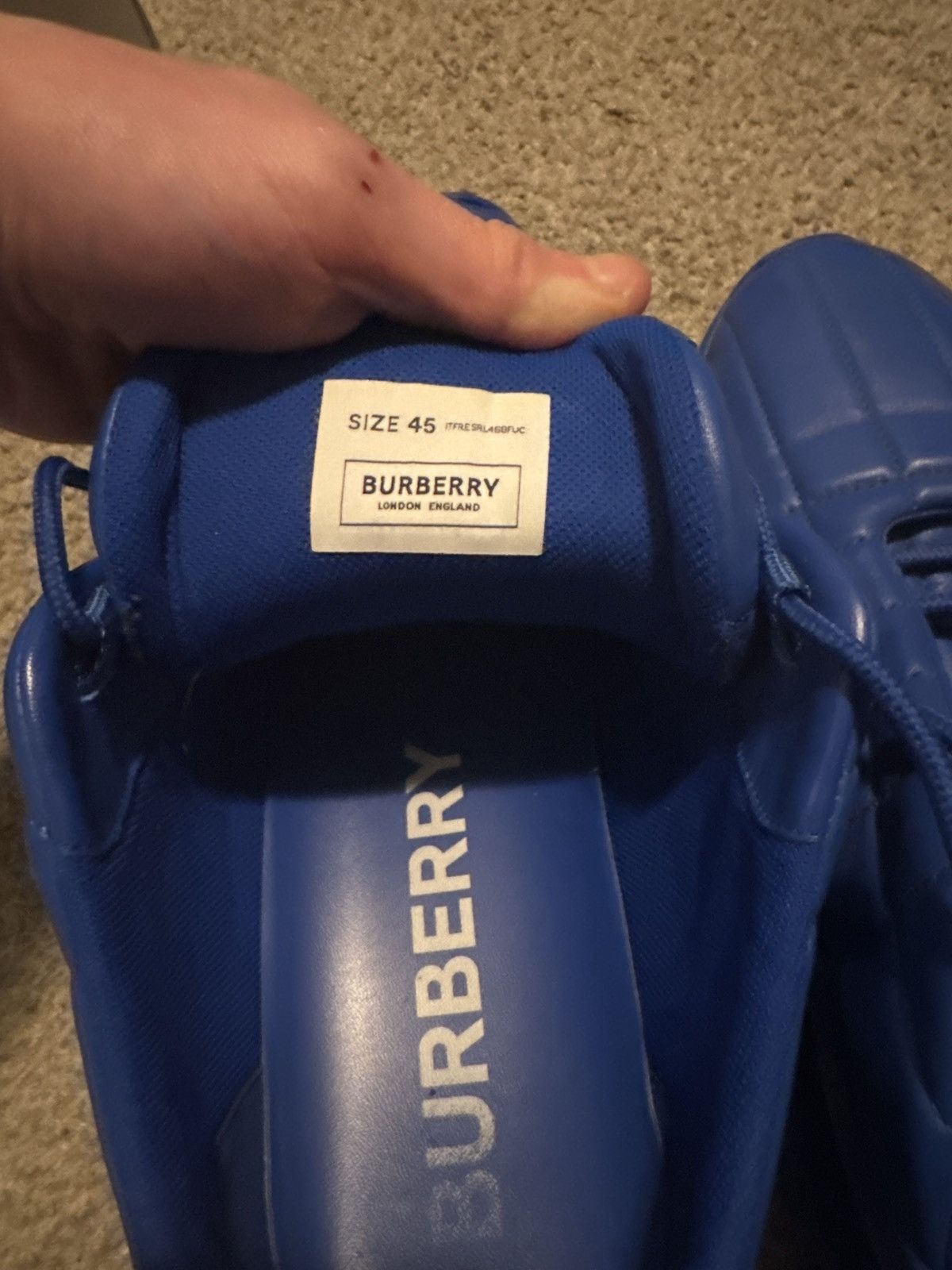 Burberry Burberry Quilted Leather Classic Trainer Size US 11 / EU 44 - 10 Thumbnail