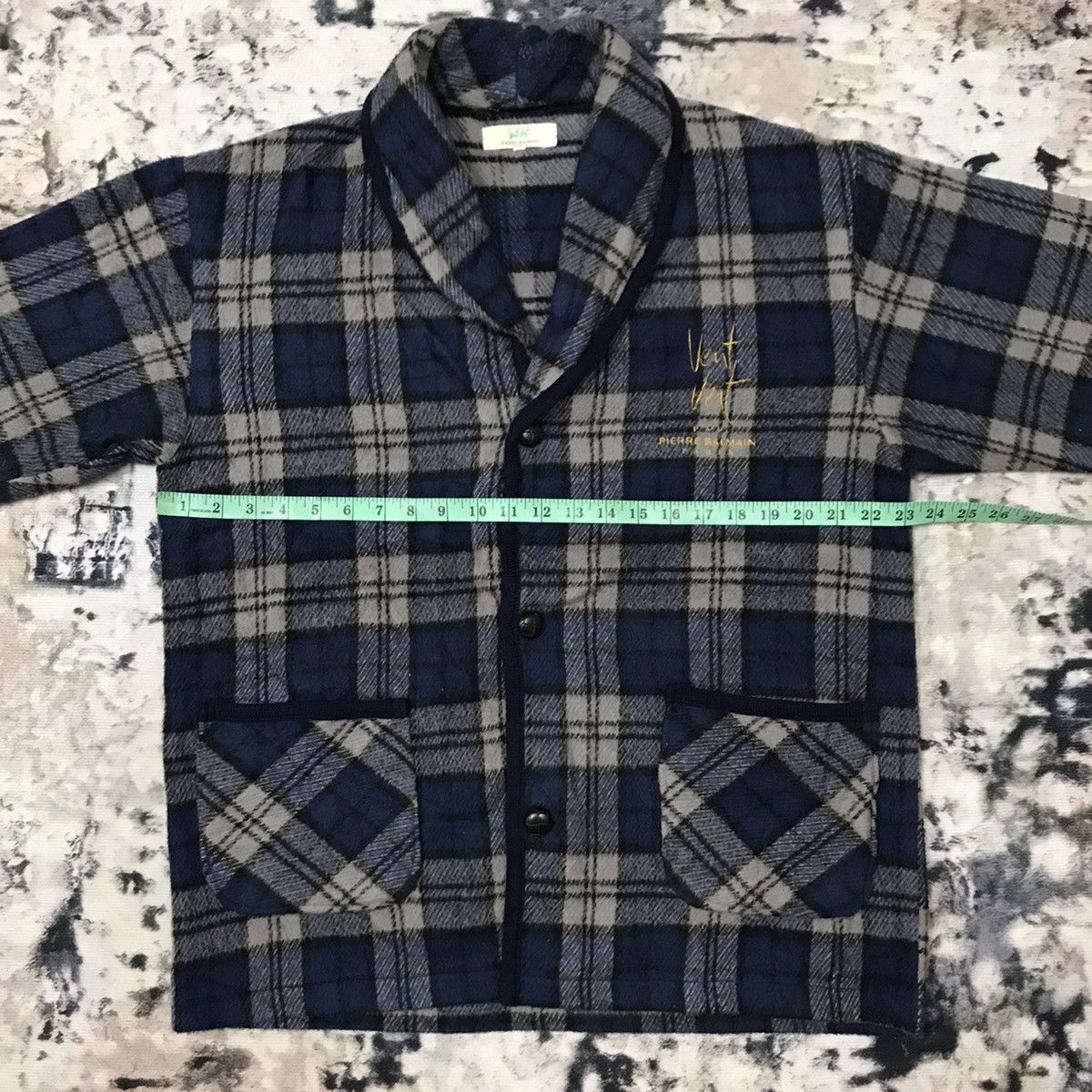 Designer × Pierre Balmain Vent Vert Pierre Balmain Paris Fleece Jacket Size US L / EU 52-54 / 3 - 13 Thumbnail