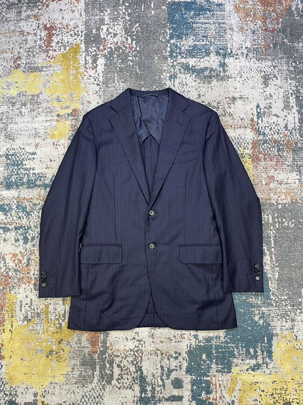 Loro Piana SHIPS x Loro Piana Pinstripes Double Slit Blazers Size US S / EU 44-46 / 1 - 1 Thumbnail