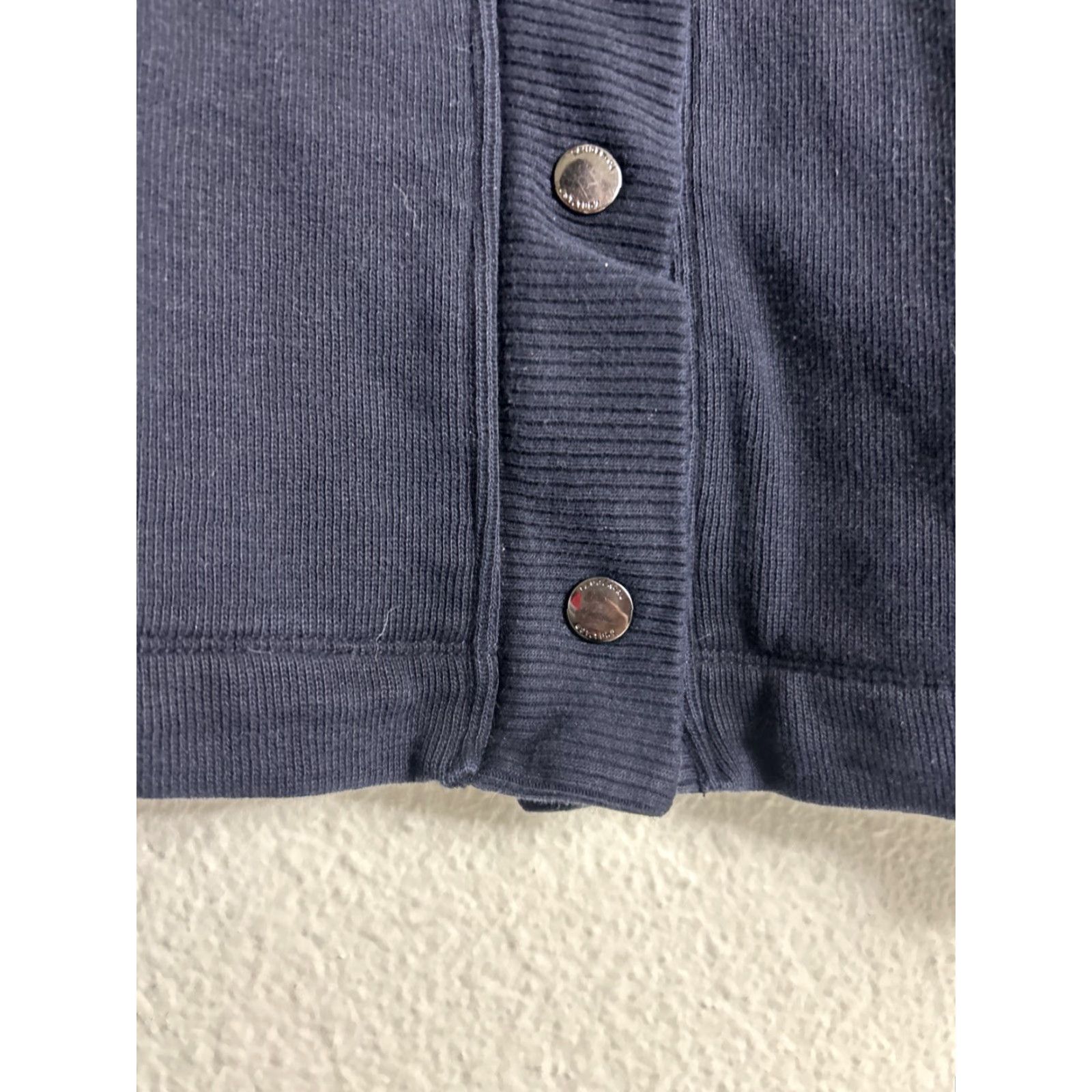 Ralph Lauren Lauren Ralph Lauren Cardigan Women Snap Pockets Navy Cotton Blend XL Blue Sweater Size XL / US 12-14 / IT 48-50 - 6 Thumbnail