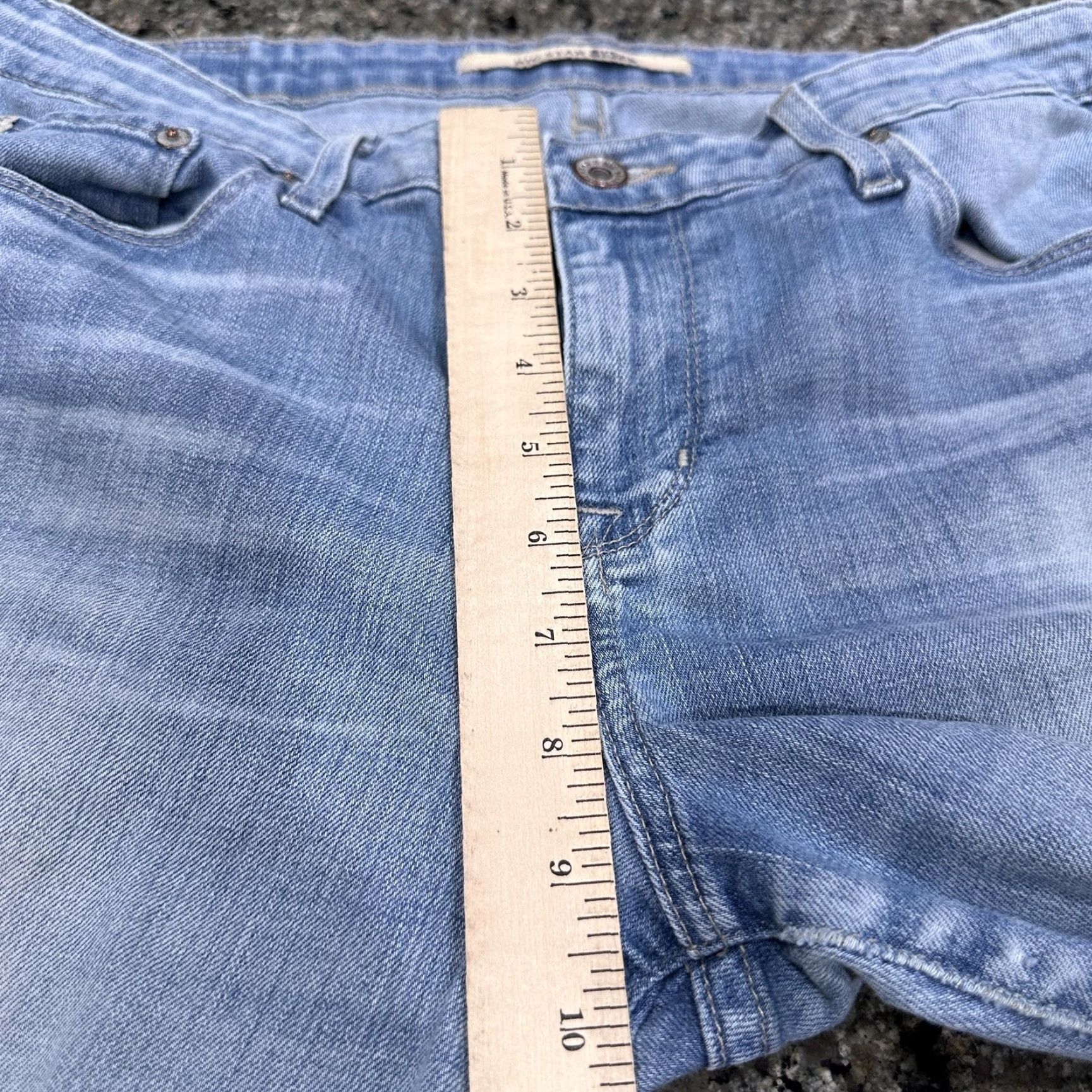 Denime BIG STAR 1974 Jeans Women 32 Light Wash Distressed Patch Stretch Denim Size 24" / US 00 / IT 34 - 7 Thumbnail
