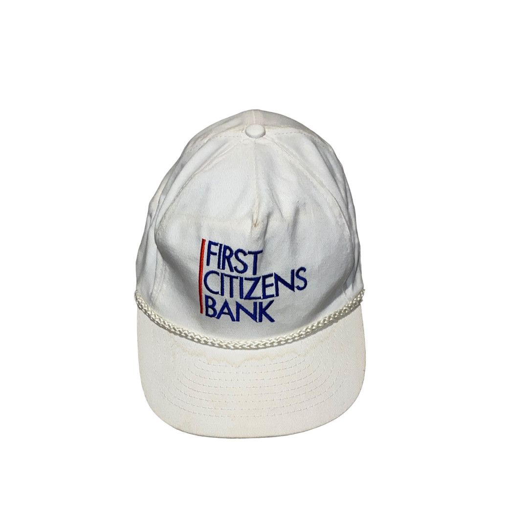 Vintage 🏁 First Citizen's Bank Vintage Snapback Hat 🏁 Size ONE SIZE - 1 Thumbnail