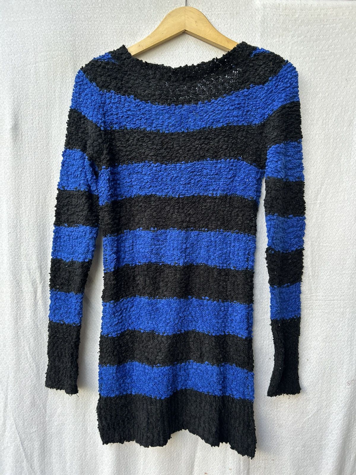 14th Addiction × Japanese Brand L.A Striped Grunge Mohair Fuzzy Knit Avantgarde Styled Size US M / EU 48-50 / 2 - 2 Thumbnail