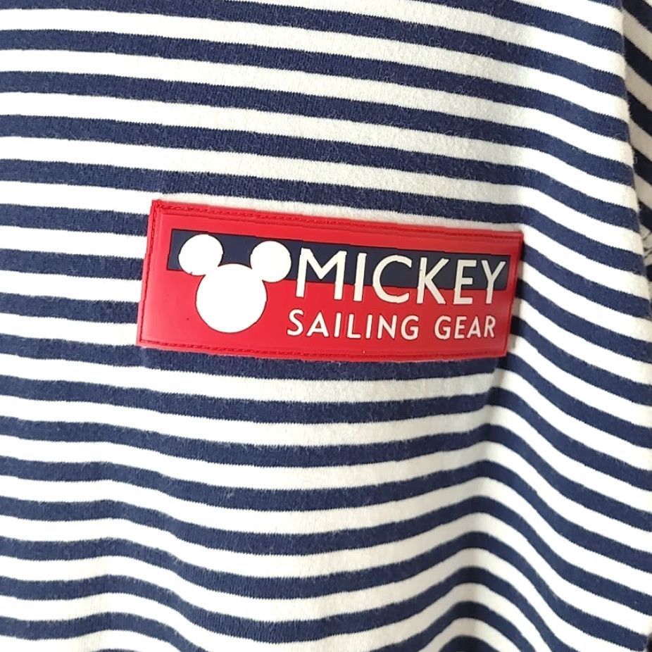 Disney VINTAGE Disney Mickey Sailing Gear T Shirt Mens 2XL Blue Striped 90s Disney Walt Disney Shirt Mens Size US XXL / EU 58 / 5 - 3 Thumbnail