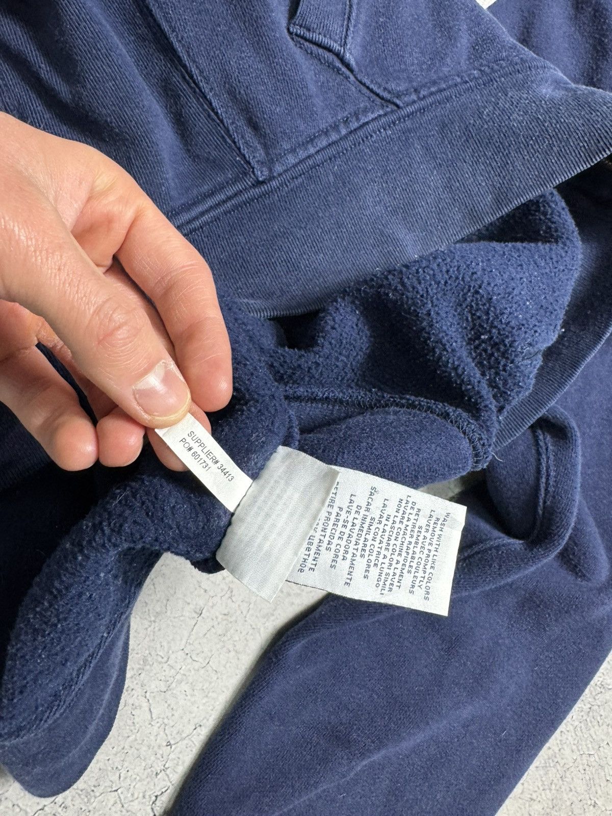 Polo Ralph Lauren × Ralph Lauren × Vintage Vintage Polo Ralph Lauren Navy Full Zip Hoodie Hype PRL Y2K Size US XL / EU 56 / 4 - 9 Thumbnail