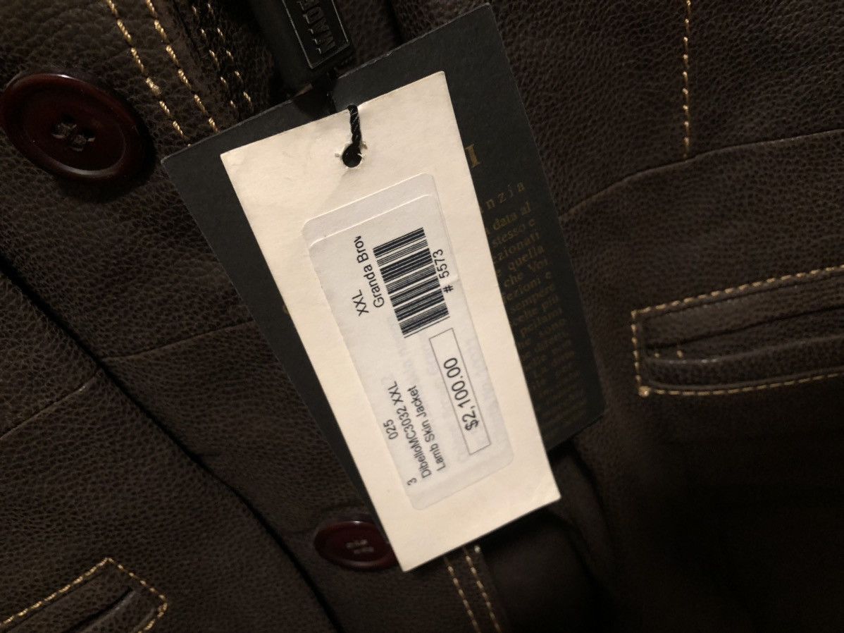Other Di Bello Collezione Brown Lambskin Leather Jacket Size US XL / EU 56 / 4 - 6 Thumbnail