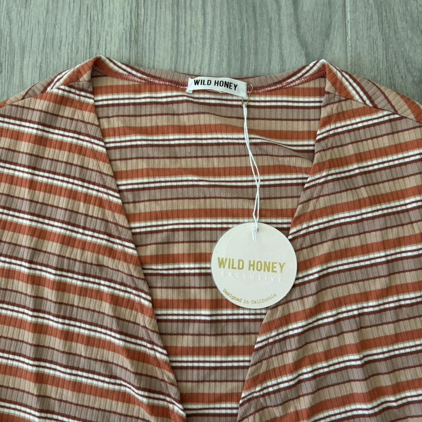 Other NWT Wild Honey Short Sleeve Crop Top Women’s Small Orange Size S / US 4 / IT 40 - 3 Thumbnail