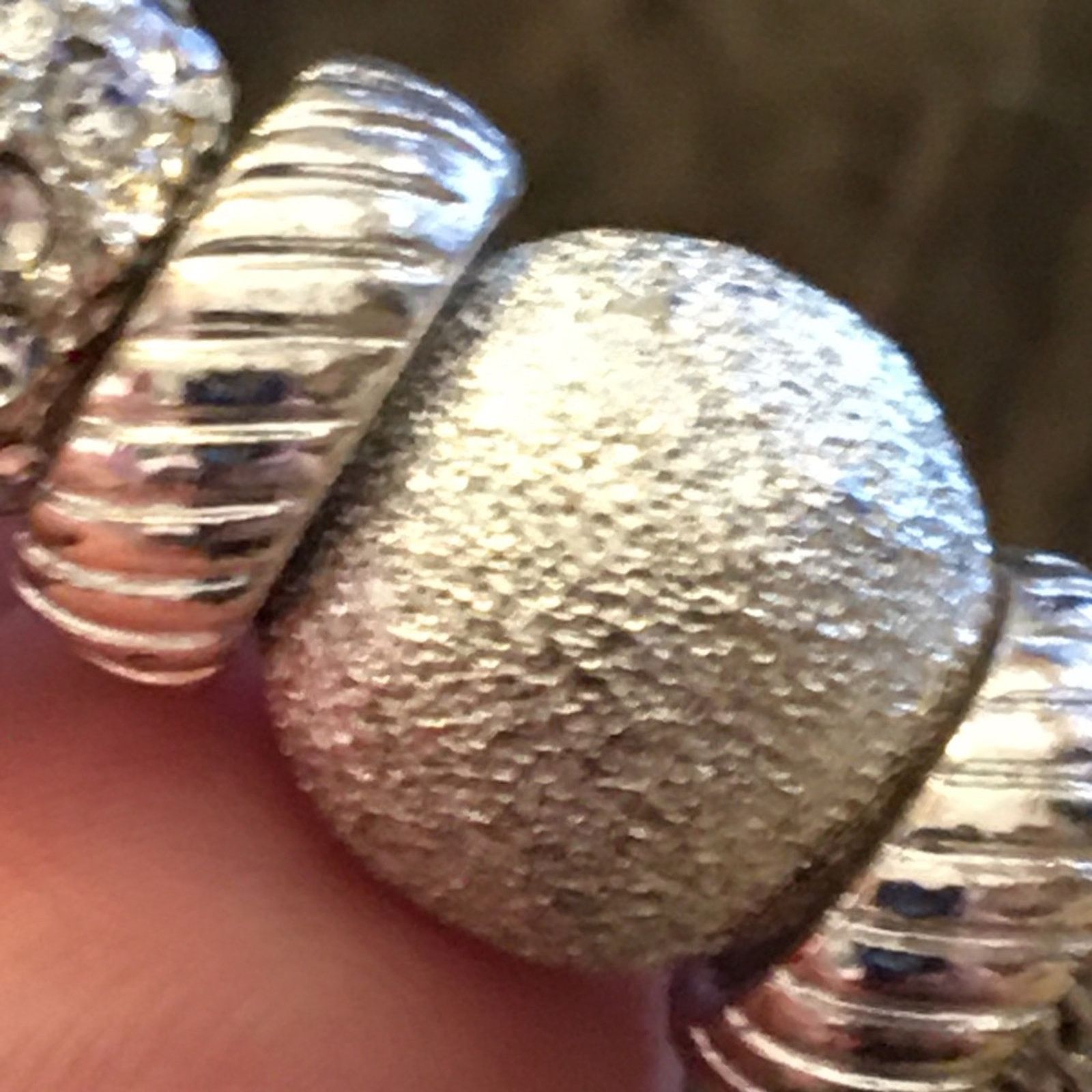 Jewelry Mesh sparkle rhinestone ball adjustable cuff Size ONE SIZE - 8 Thumbnail