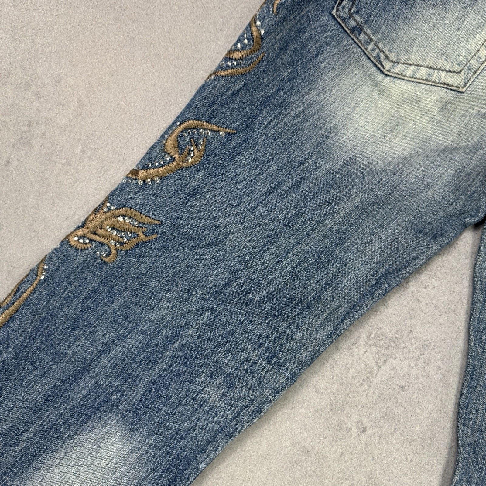 Just Cavalli Vintage Just Cavalli Blue Denim Pants Embroidered Jeans Size 30" / US 8 / IT 44 - 20 Thumbnail