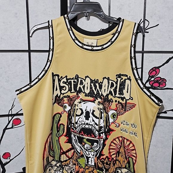 Astroworld Travis Scott Basketball Jersey Size Large NWT