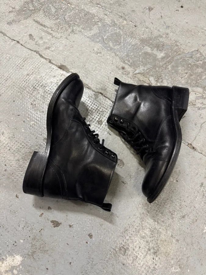 Yves Saint Laurent Saint Laurent Black Leather Boots Size US 5 / EU 37 - 9 Thumbnail