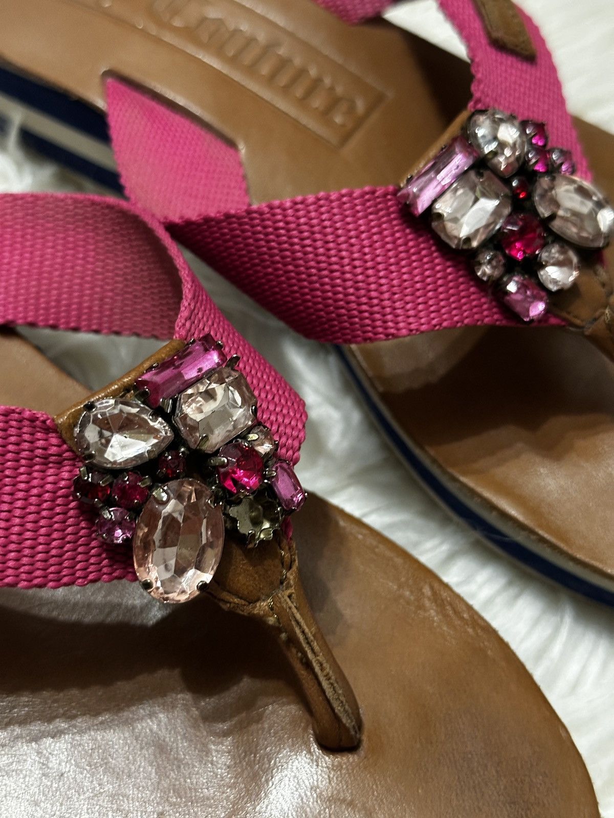 Juicy Couture flip flops slippers vintage Juisy Couture Size US 6 / IT 36 - 3 Thumbnail
