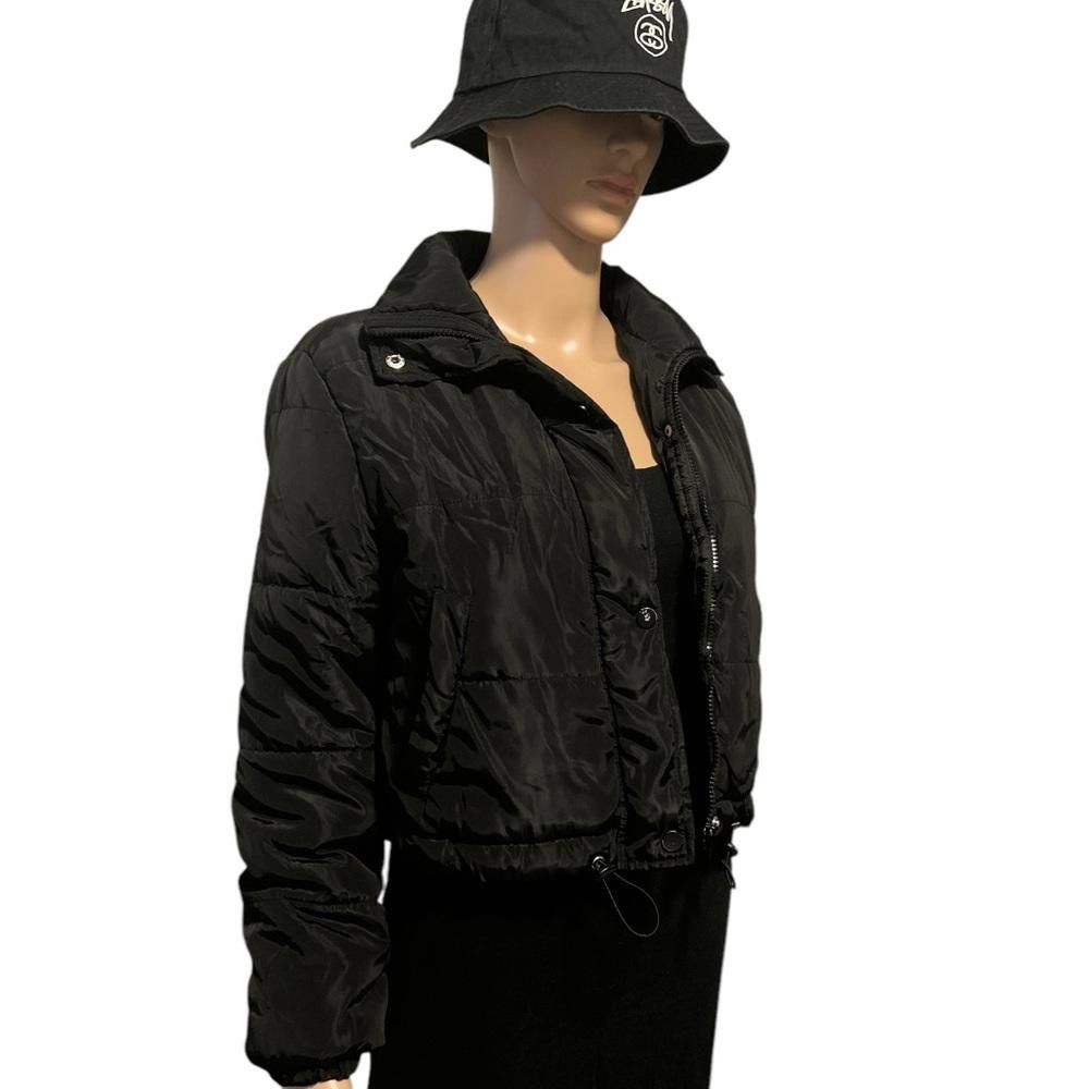 Shein SHEIN Black Puffer Jacket - Size US 4 Size S / US 4 / IT 40 - 2 Thumbnail
