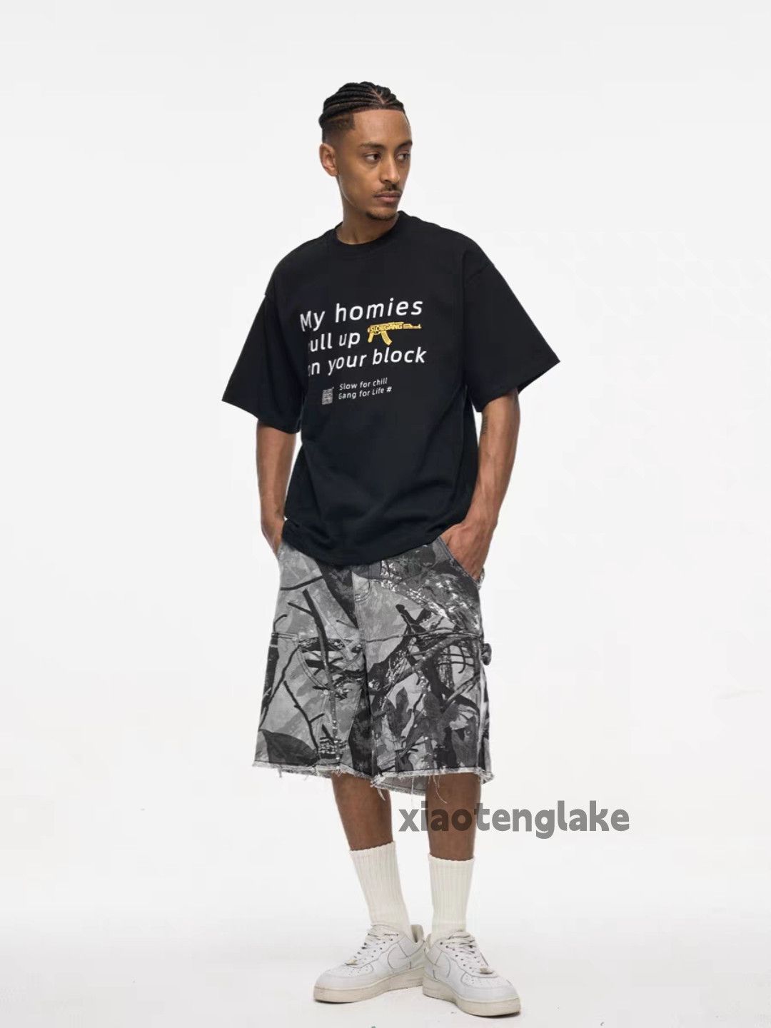 Vintage ltx vintage loose baggy skate workwear carpenter shorts Size US 36 / EU 52 - 5 Thumbnail