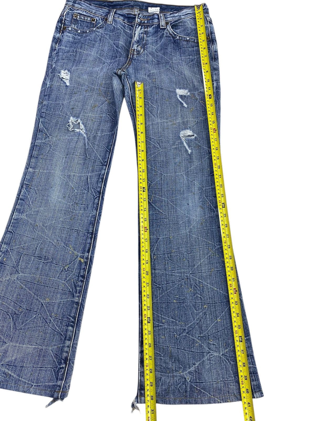 Japanese Brand Japanese Brand Gold Splash Honey Comb Style Flare Jeans Size US 34 / EU 50 - 8 Thumbnail