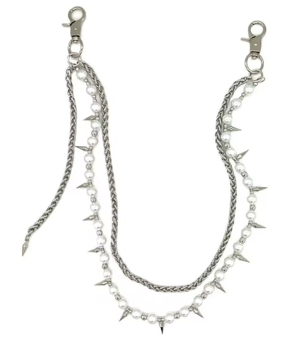 Vintage double layered beaded spikes tassel chain waist accessories Size ONE SIZE - 4 Thumbnail
