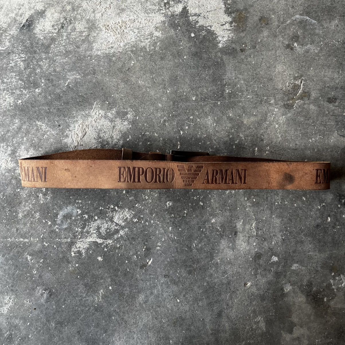 Emporio Armani EMPORIO ARMANI LEATHER BELT Size 38 - 2 Thumbnail