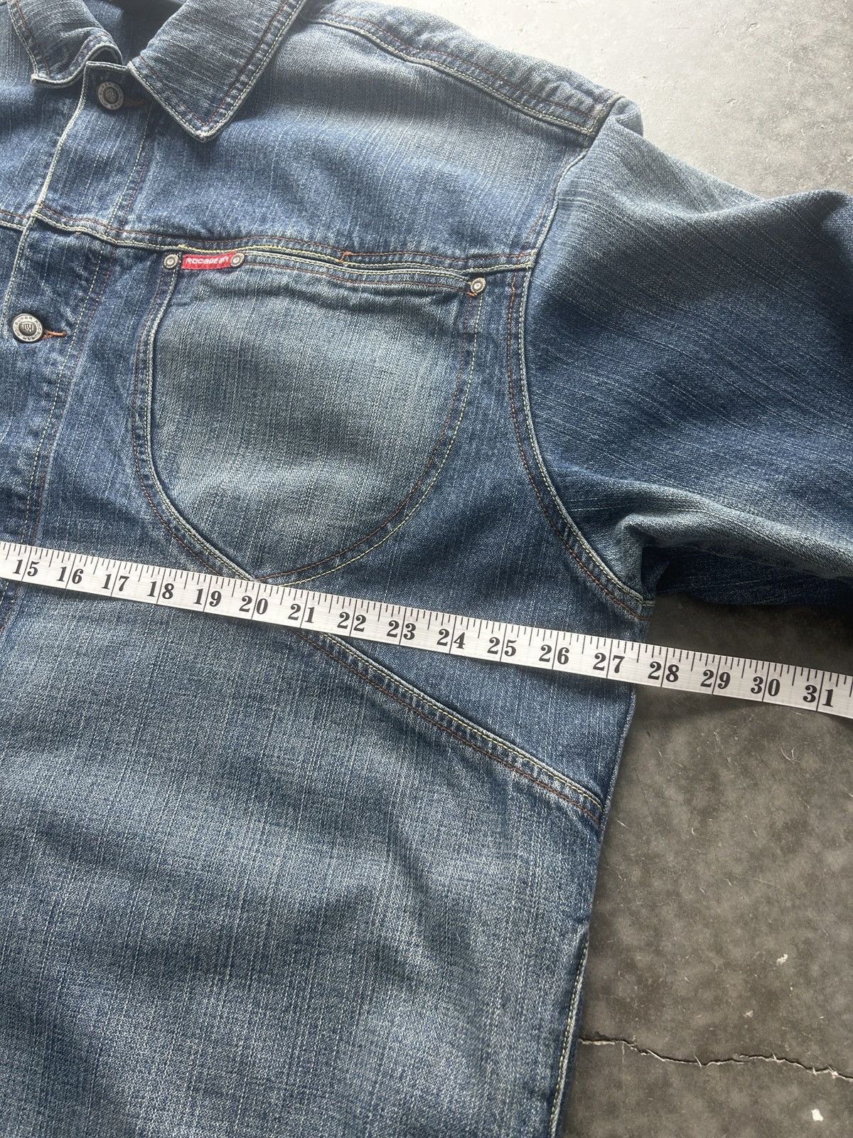 Rocawear × Vintage Vintage Y2K Rocawear Denim Jacket Oversized Fit Size US XXL / EU 58 / 5 - 9 Thumbnail