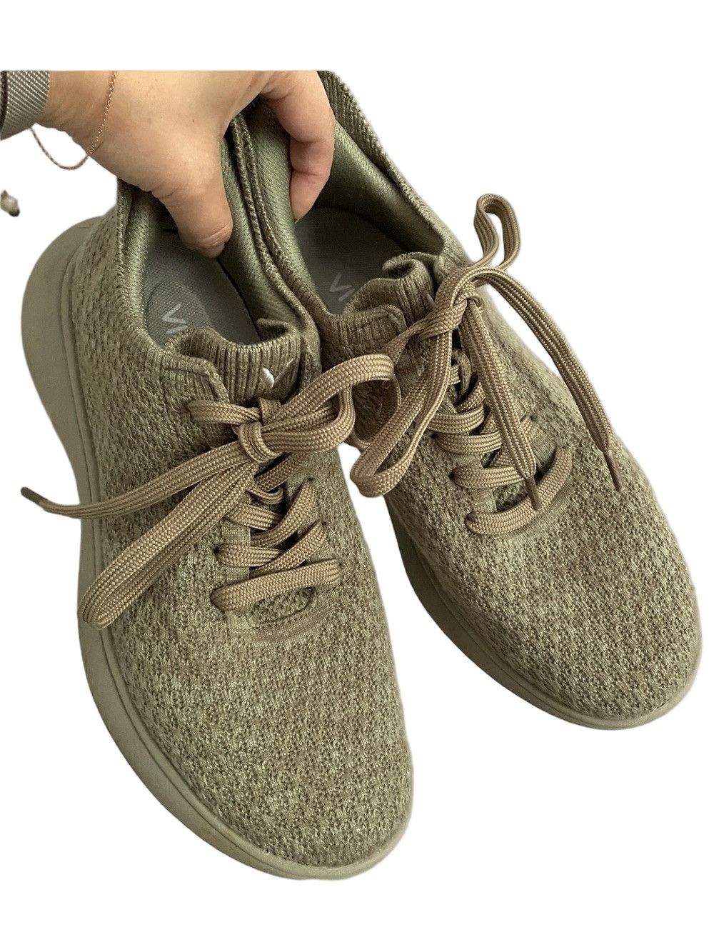Vivaia Green Wool Sneaker Sliders (Urban) - 38 / 7 display picture 3